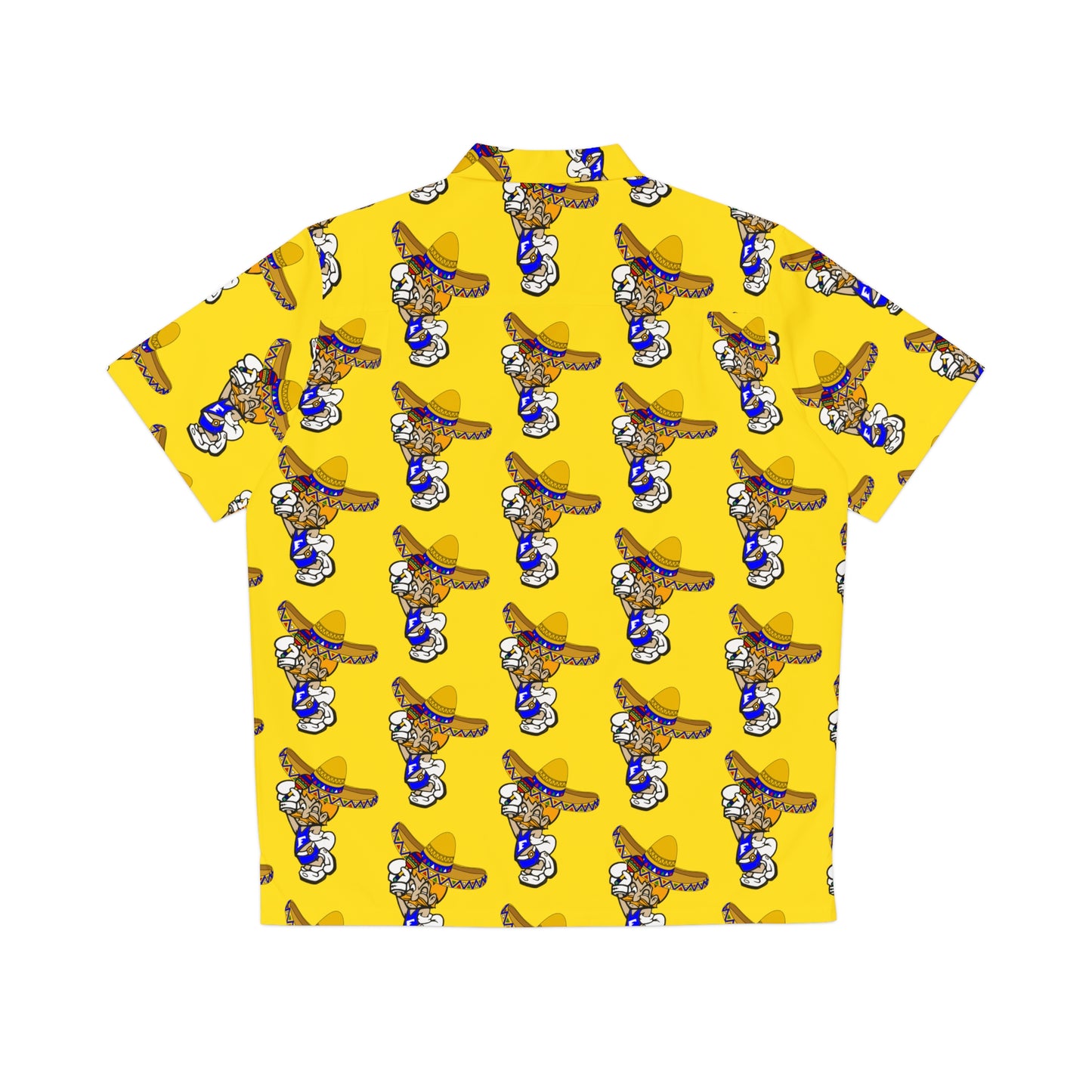 Freeburg Sombrero Midget Men's Hawaiian Shirt - Yellow