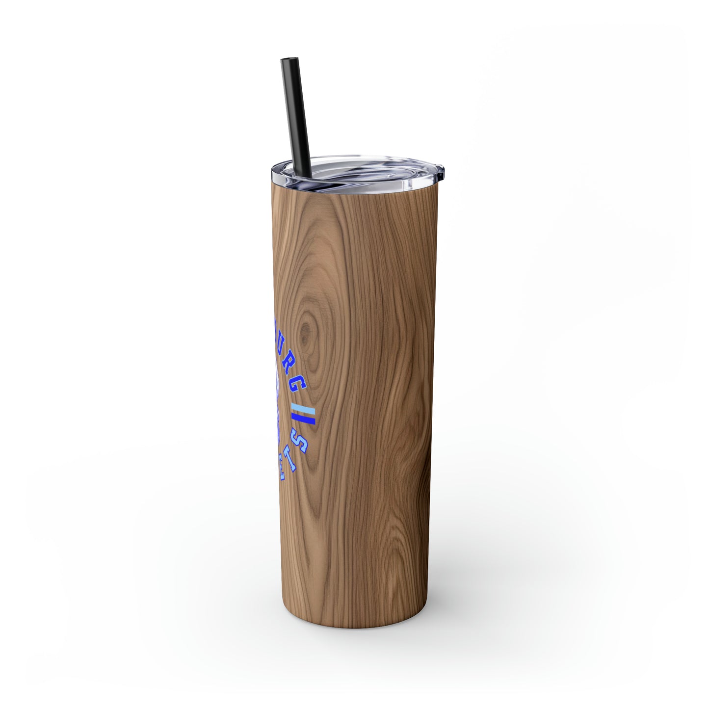 Freeburg Midgets Circle Logo Skinny Tumbler with Pick your Color Straw, 20oz