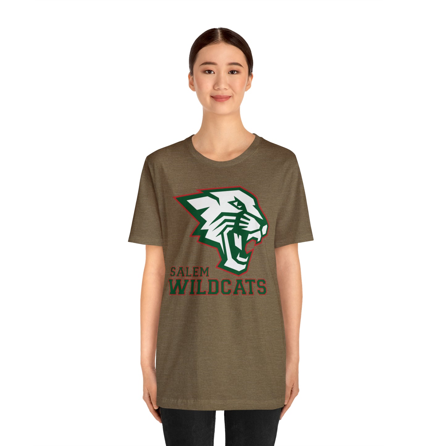 Salem Wildcats Jersey Short Sleeve Tee - Green Print