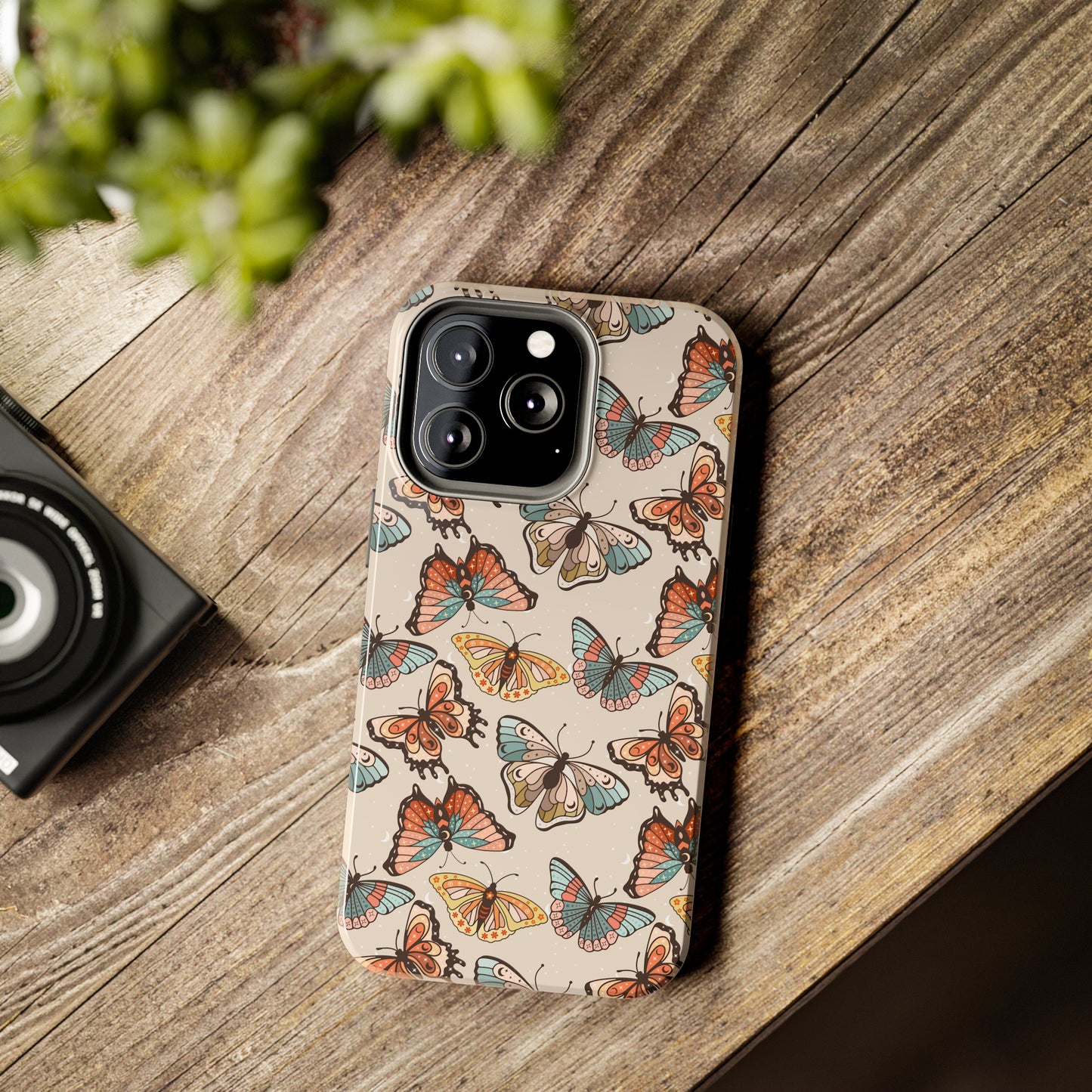 Butterfly Brown Tough Phone Cases