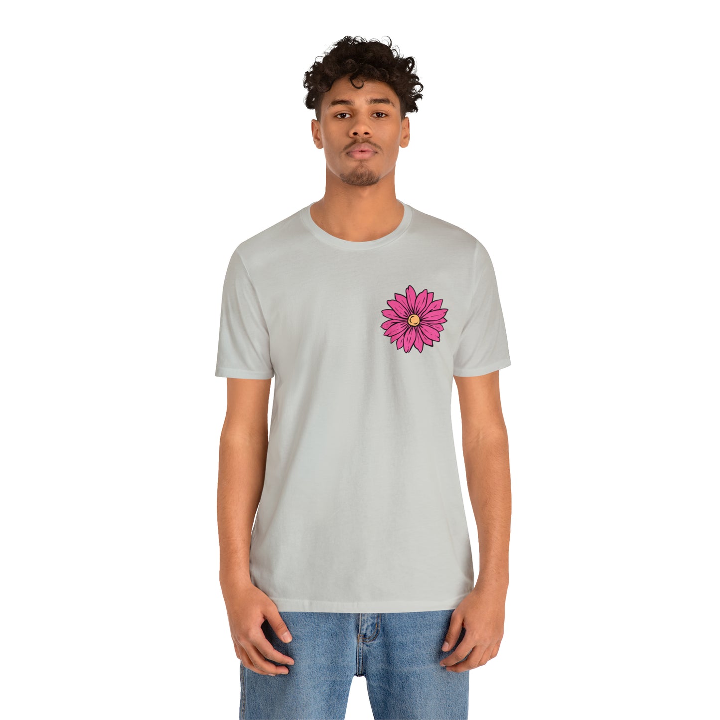 TWO SIDED Positive Energy T-Shirt (Flower on Front - Positive Energy on Back) Christian T-Shirt