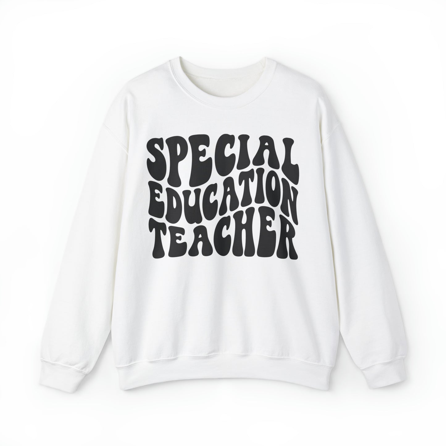 Special Education Teacher Black Logo Unisex Heavy Blend™ Crewneck Sweatshirt