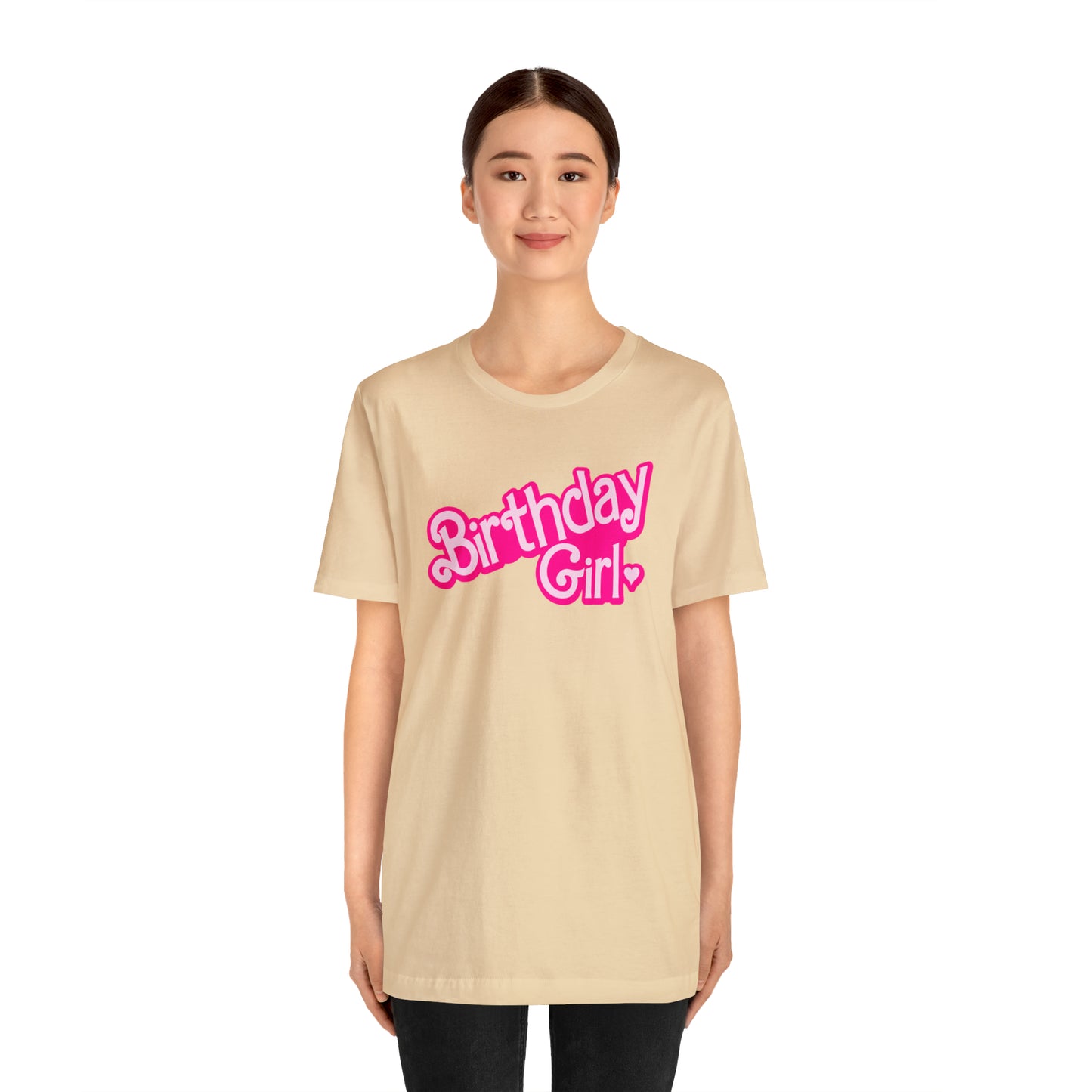 Birthday Girl Hot Pink Barbie Print T-Shirt -