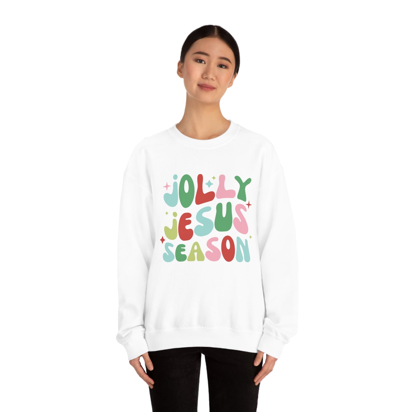 Jolly Jesus Season Heavyweight Crewneck Sweatshirt