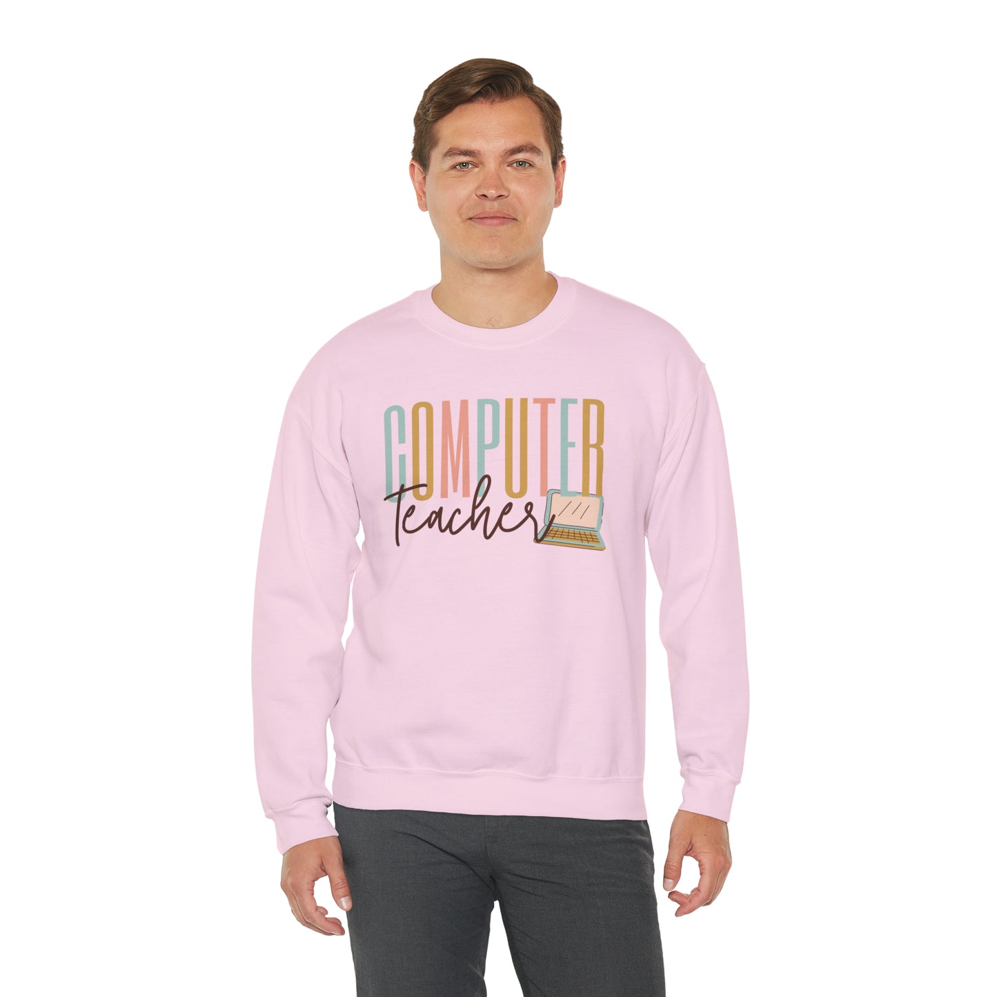 Computer Teacher Heavyweight Crewneck Sweatshirt