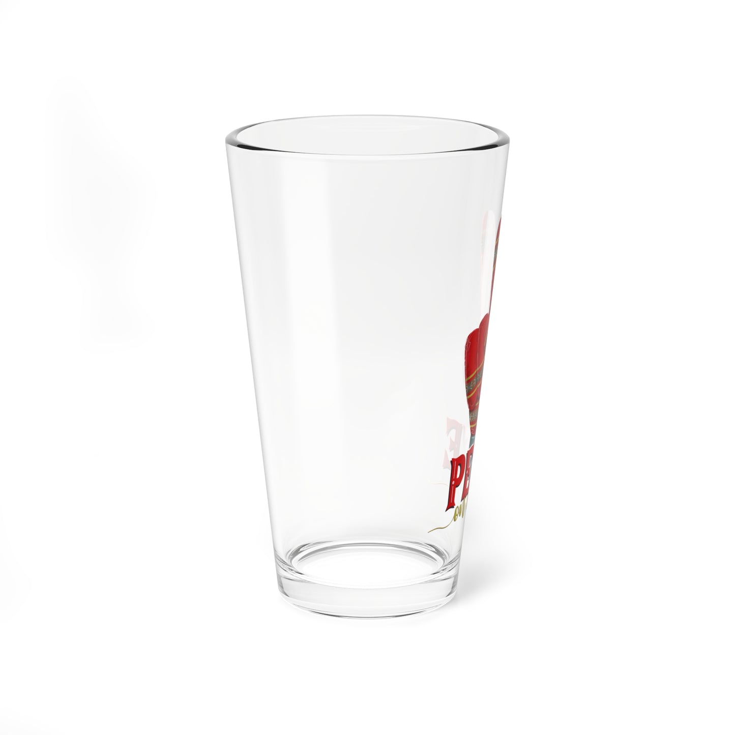 Peace on Earth Christmas Holiday Mixing Glass, 16oz