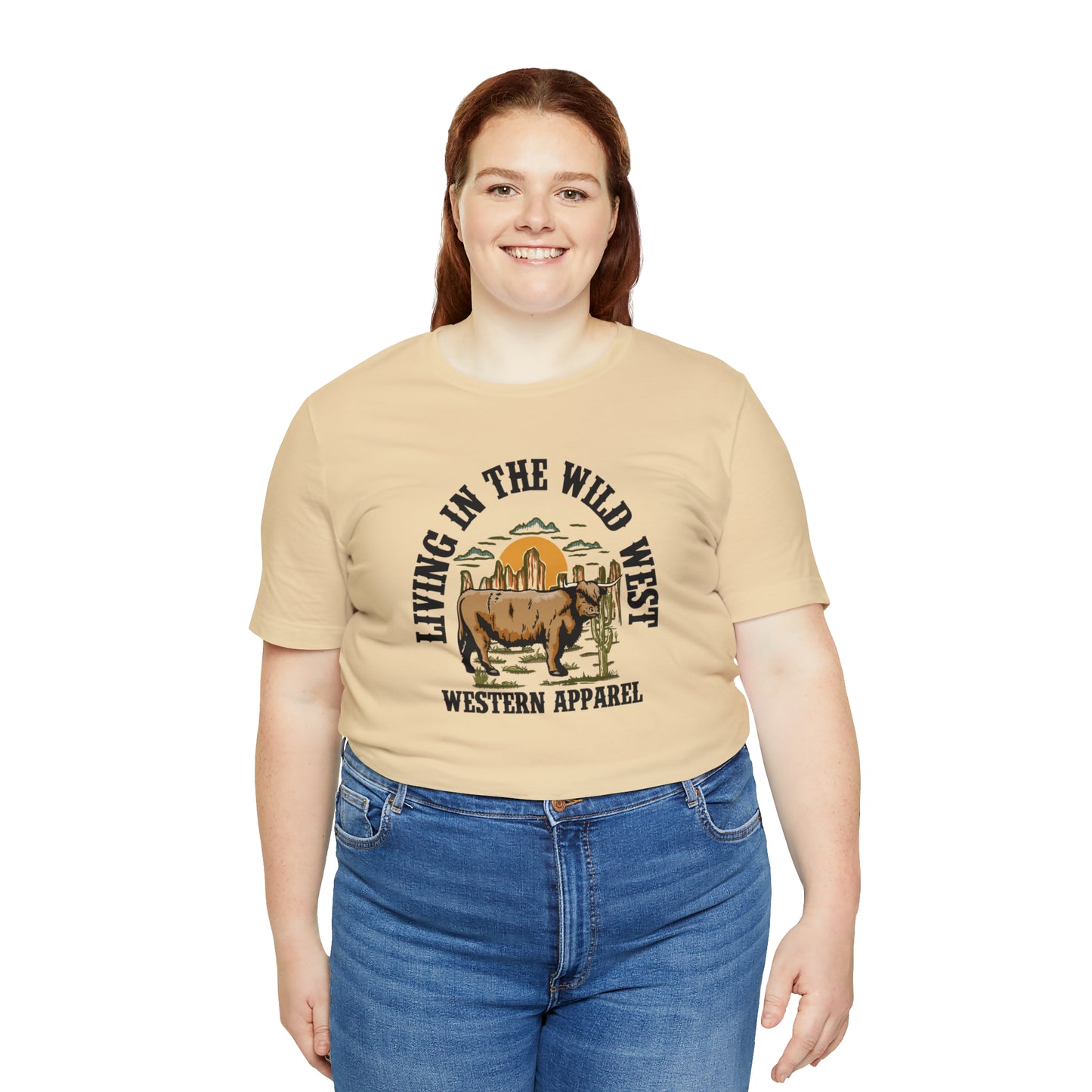 "Living in in the Wildwest" Unisex Jersey Short Sleeve Tee