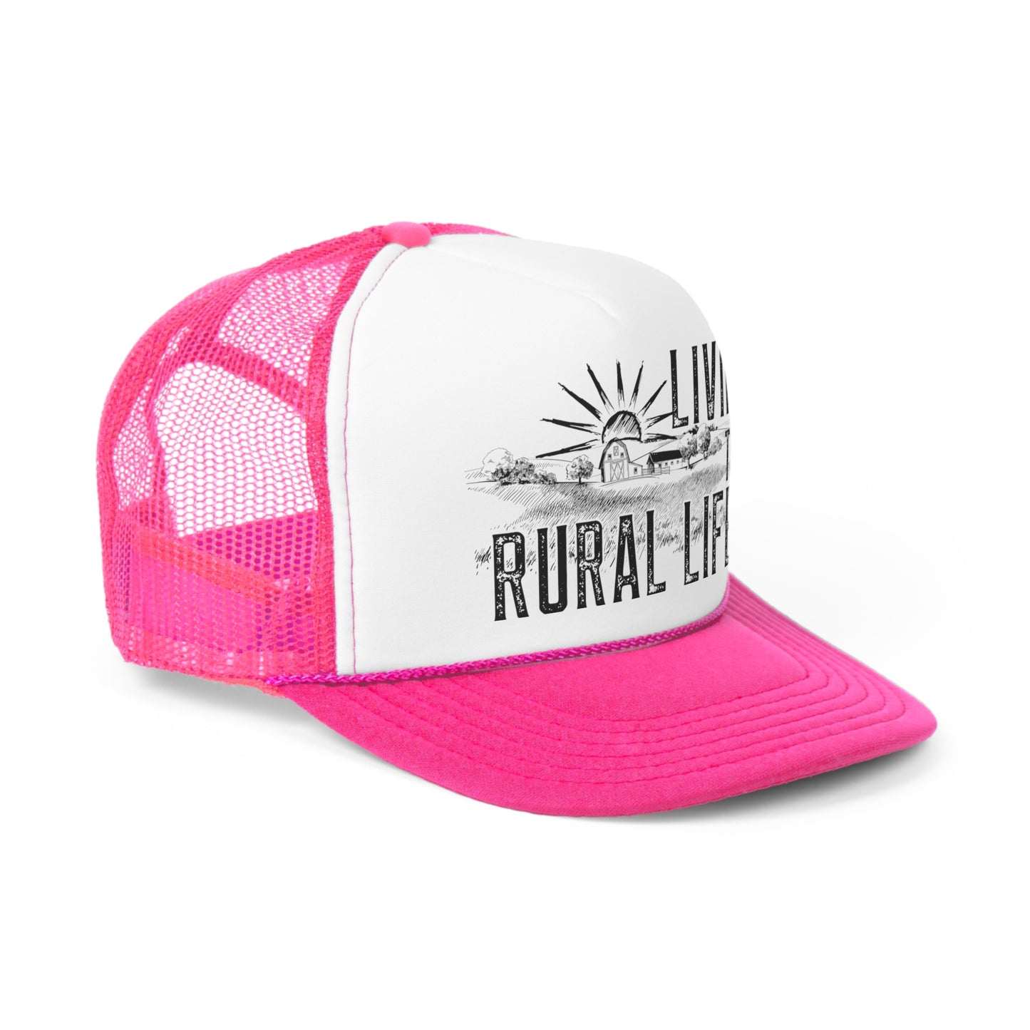 Living the Rural Life Tall Trucker Caps