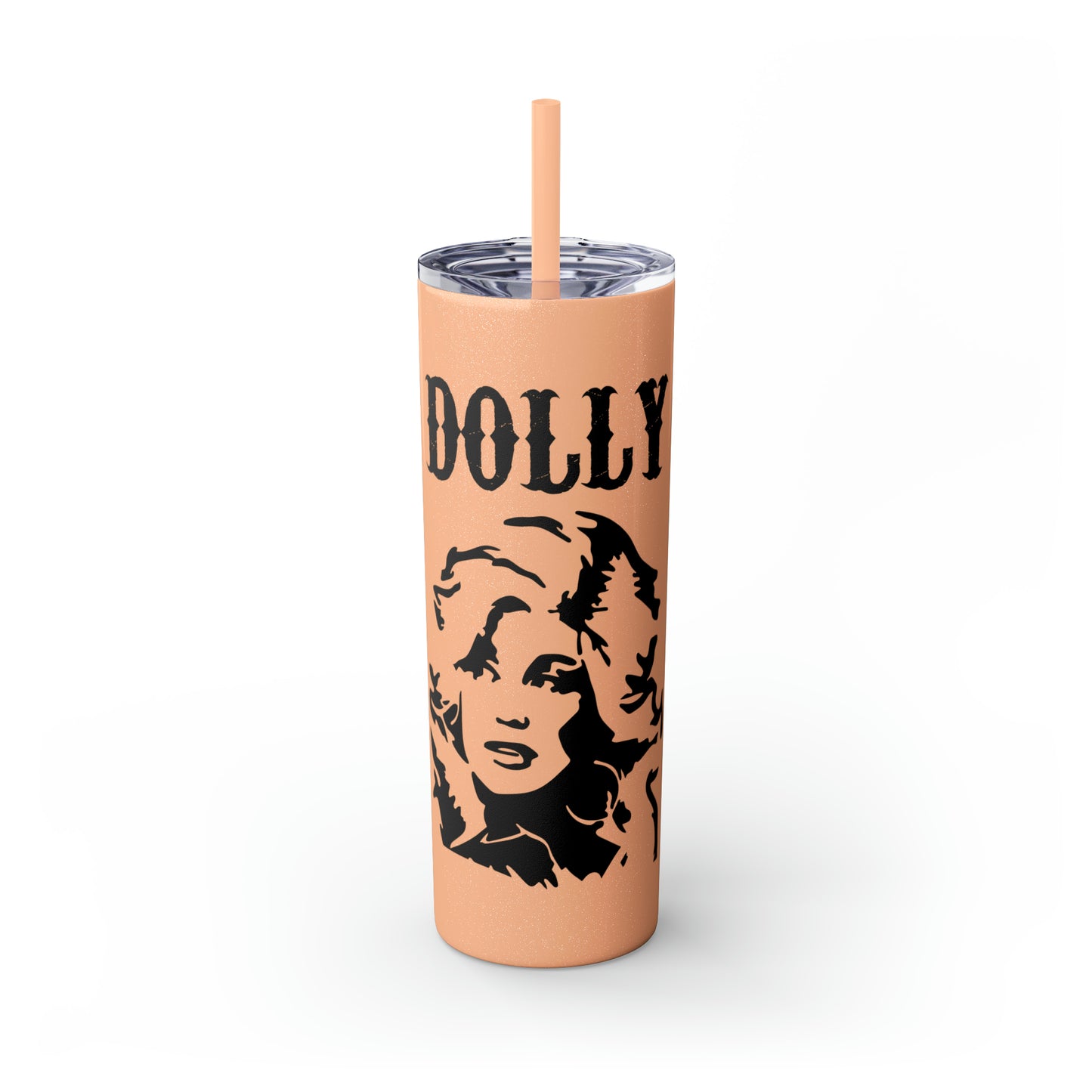 Dolly Portrait Skinny Tumbler with Straw, 20oz