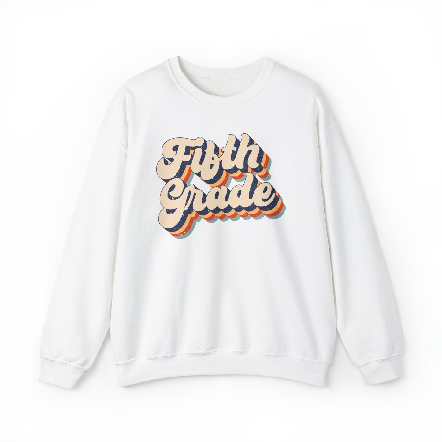 Retro Fifth Grade Unisex Heavy Blend™ Crewneck Sweatshirt