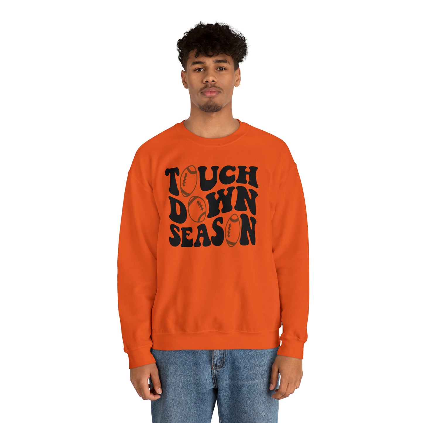 Touch Down Season Heavy Blend™ Crewneck Sweatshirt