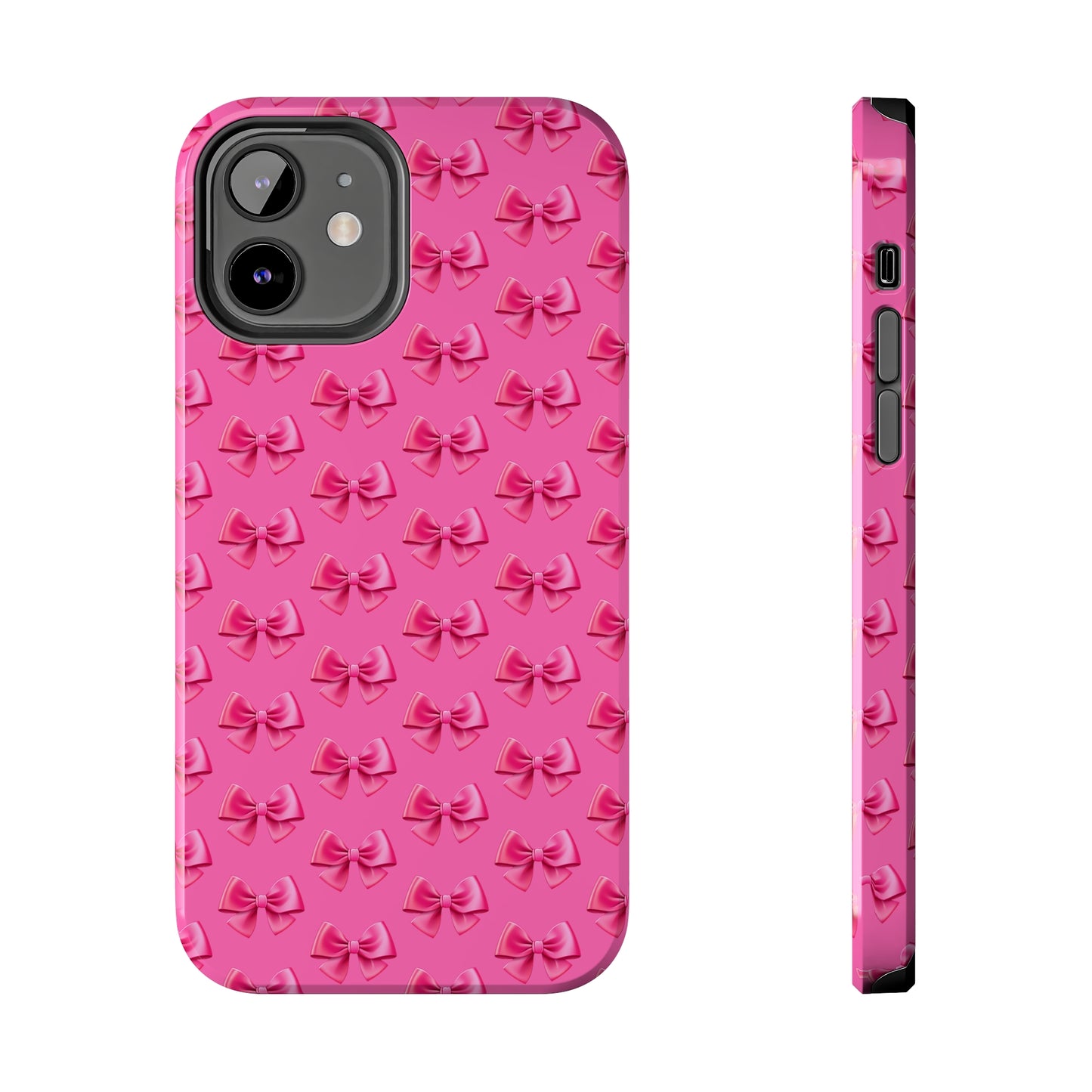 Barbie Pink Bows Themed Tough Phone Cases