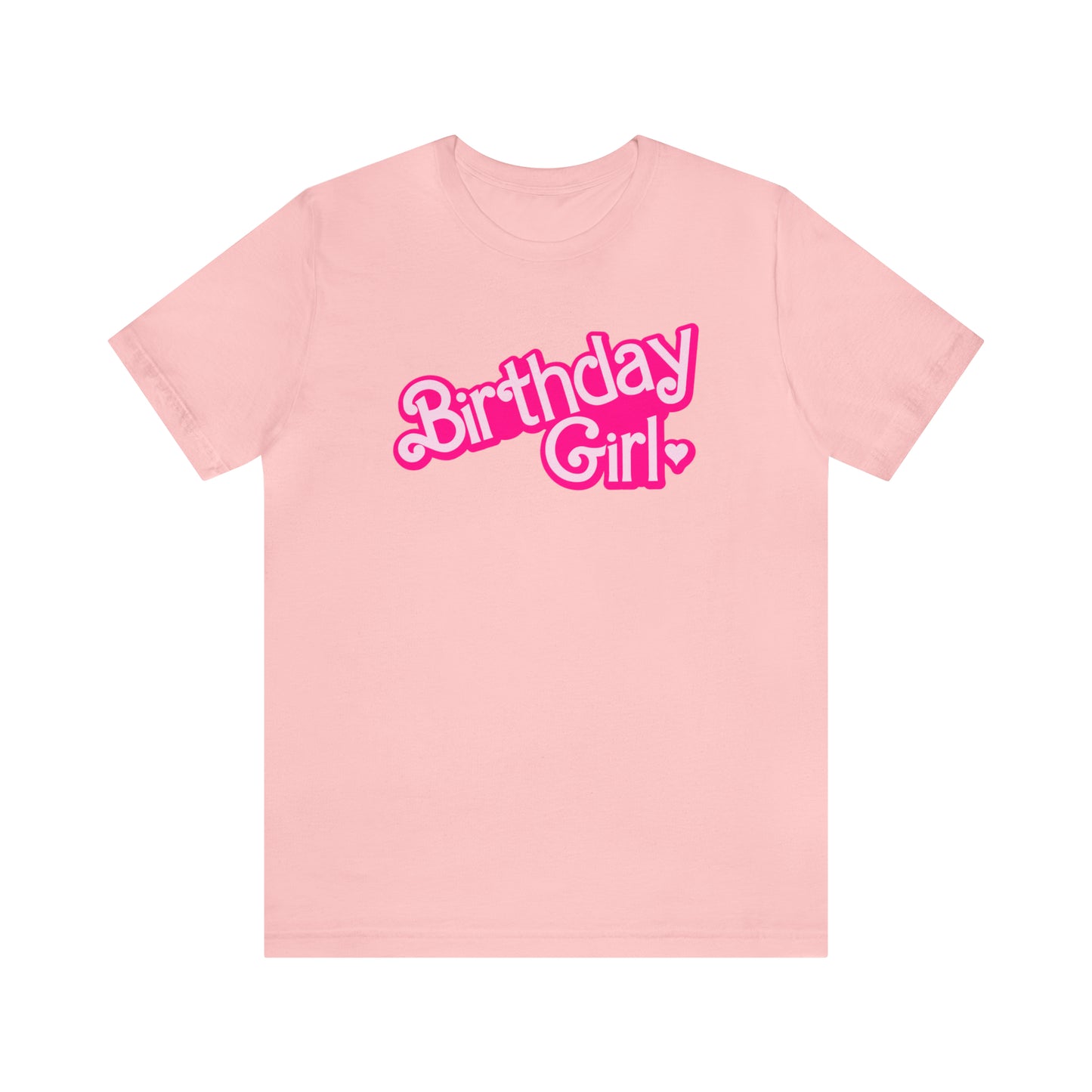 Birthday Girl Hot Pink Barbie Print T-Shirt -