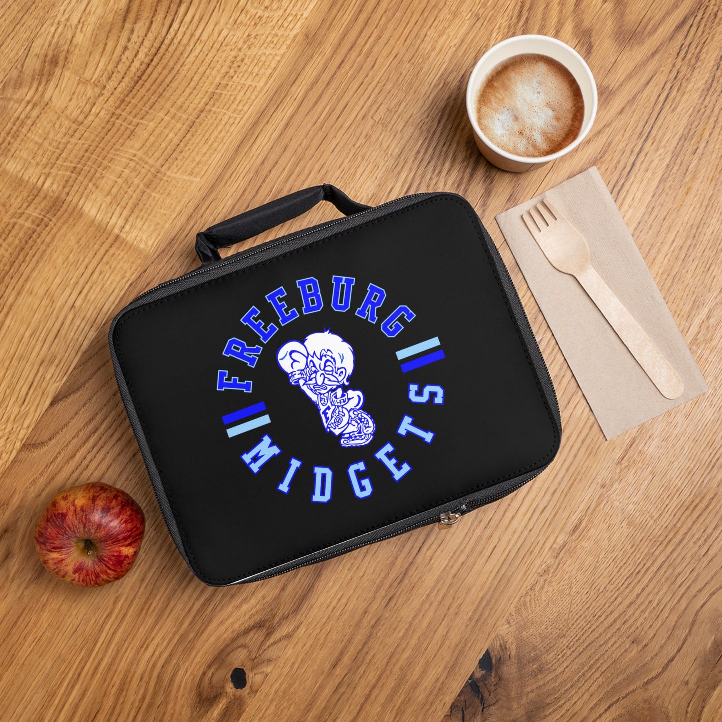 Freeburg Midgets Circle Logo Black Lunch Bag