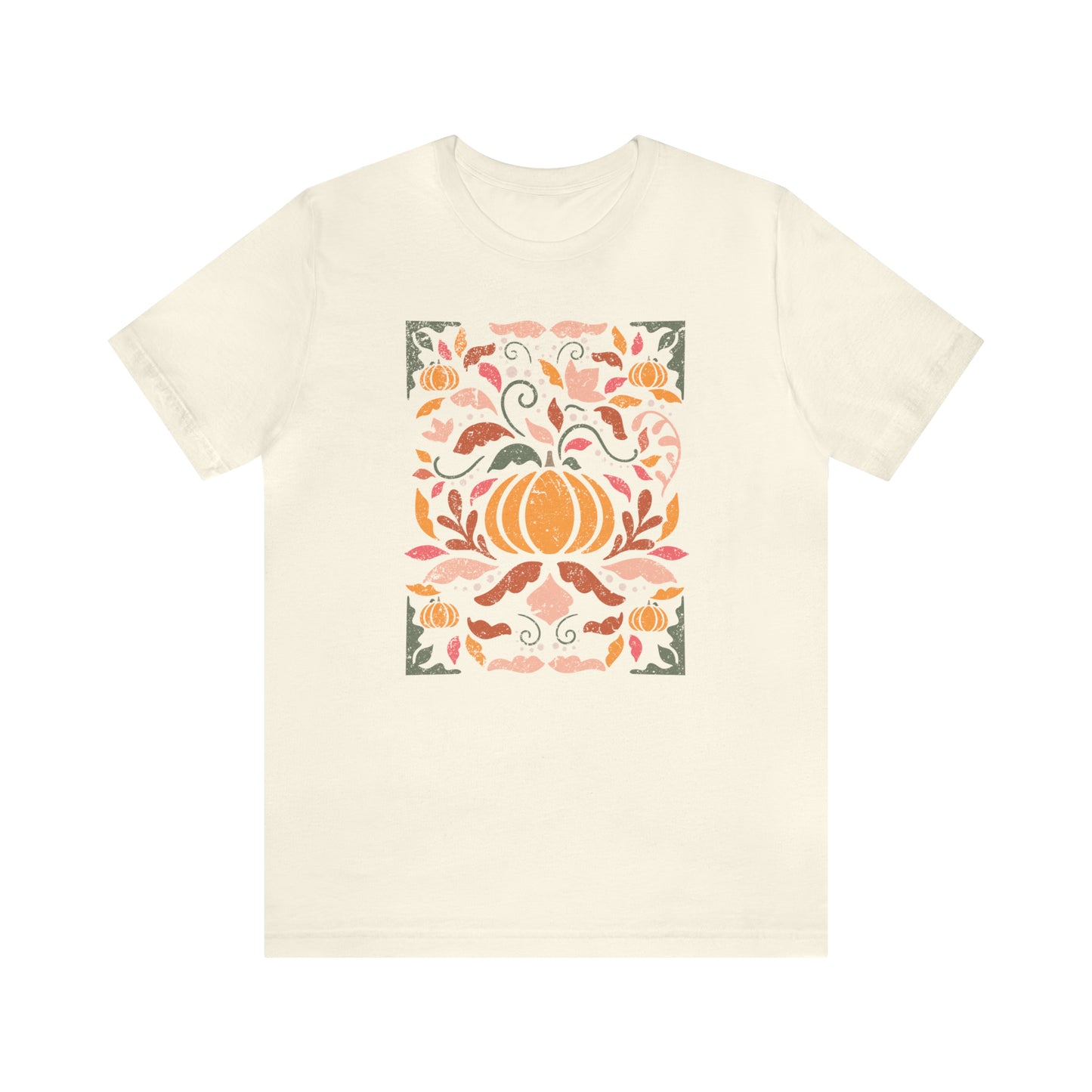 Distressed Boho Fall Floral Mural T-Shirt