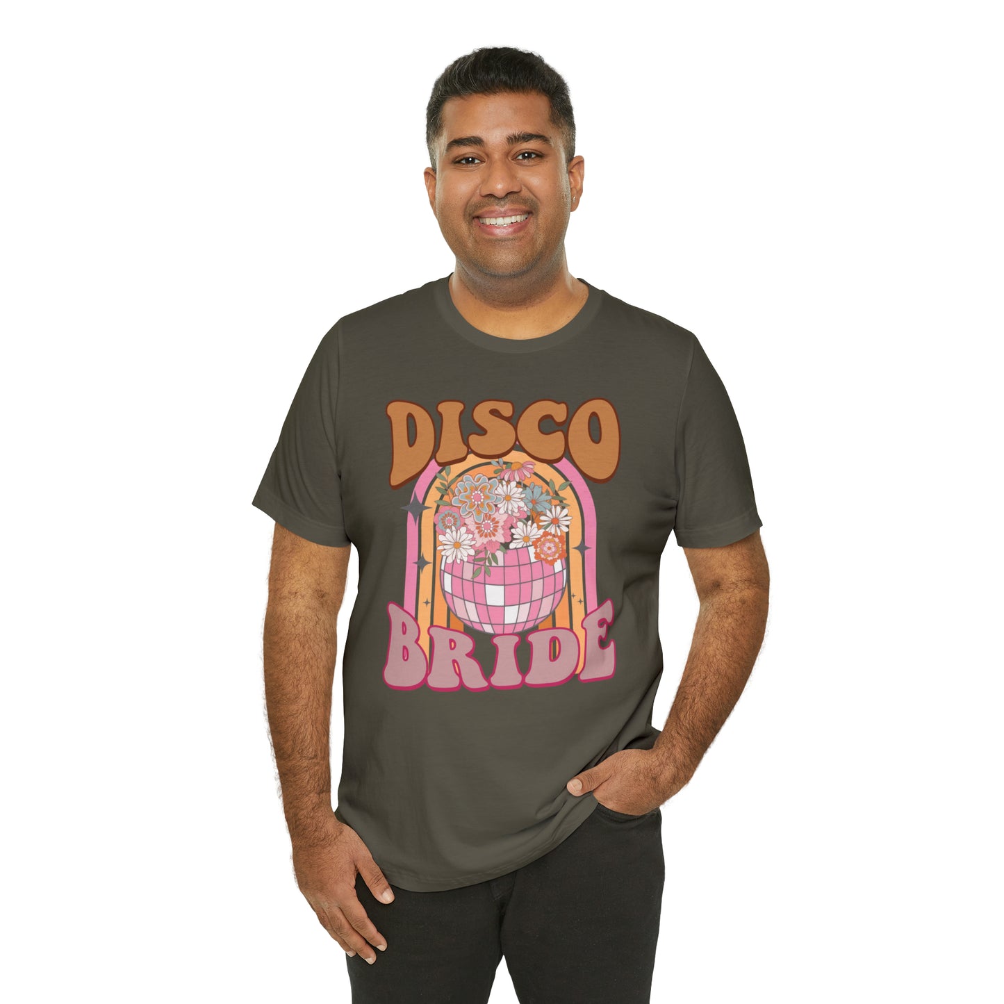 Retro Disco Bride Mirror Ball T-Shirt