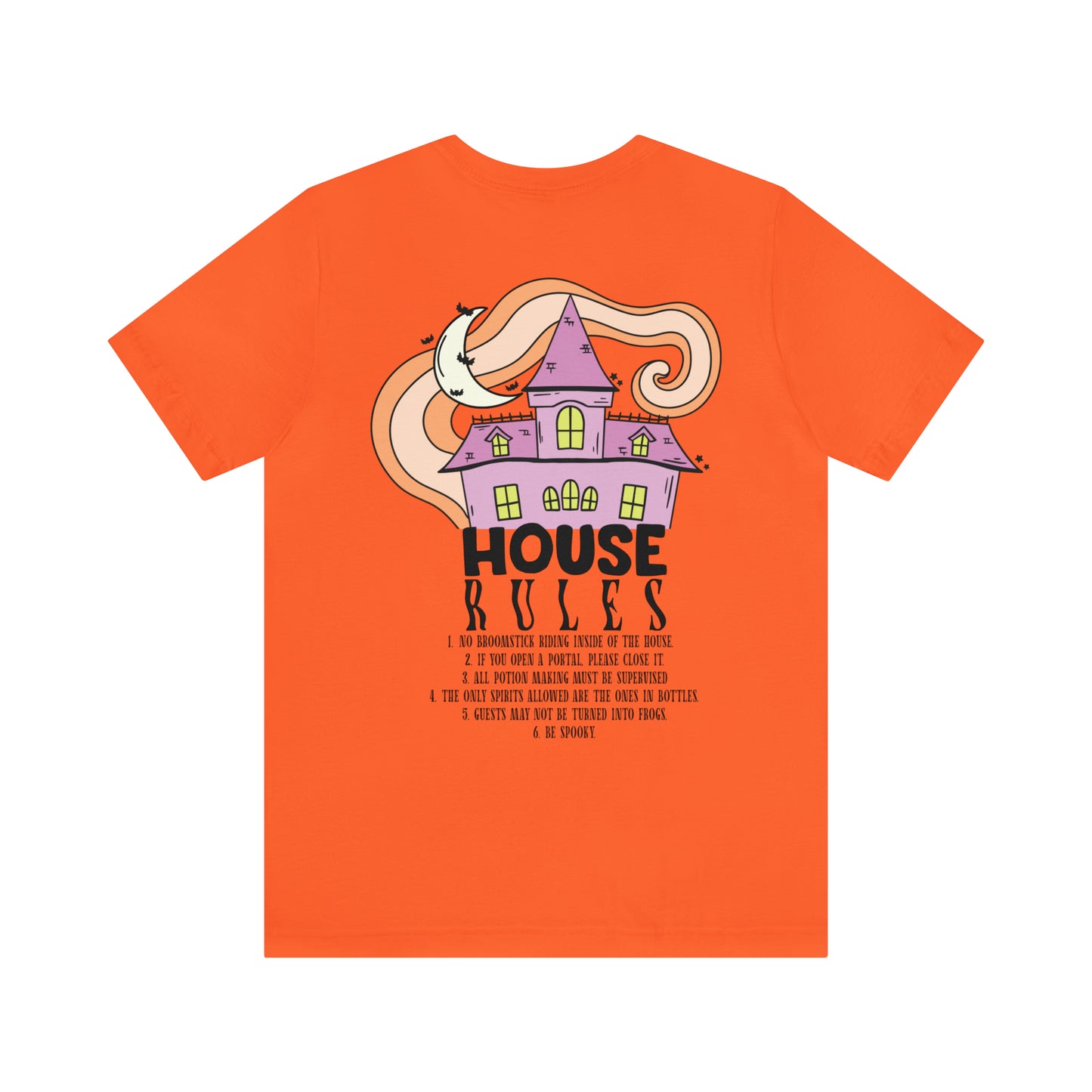 Haunted House Rules (Front and Back Design) Halloween T-Shirt