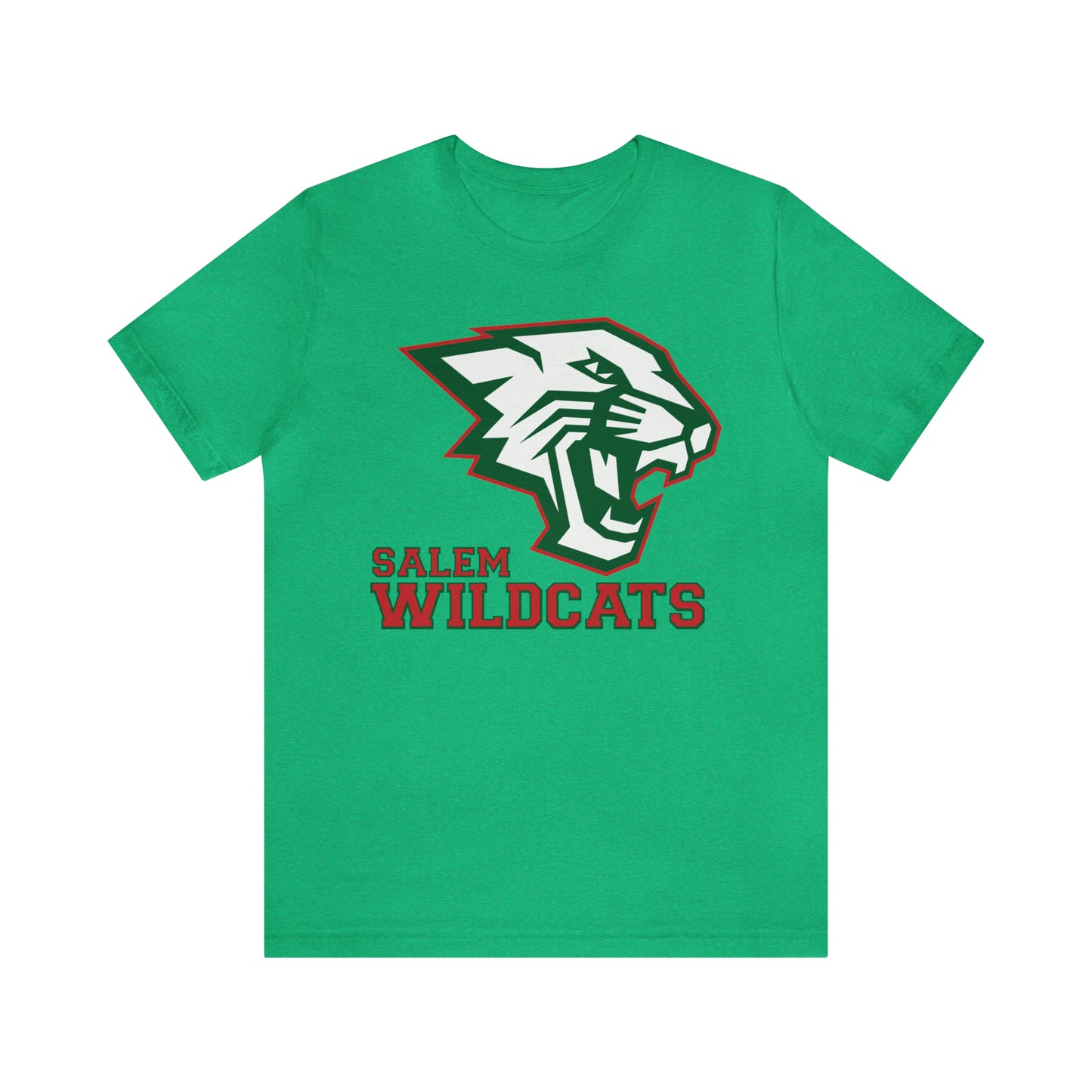 Salem Wildcats Jersey Short Sleeve Tee - Red Print