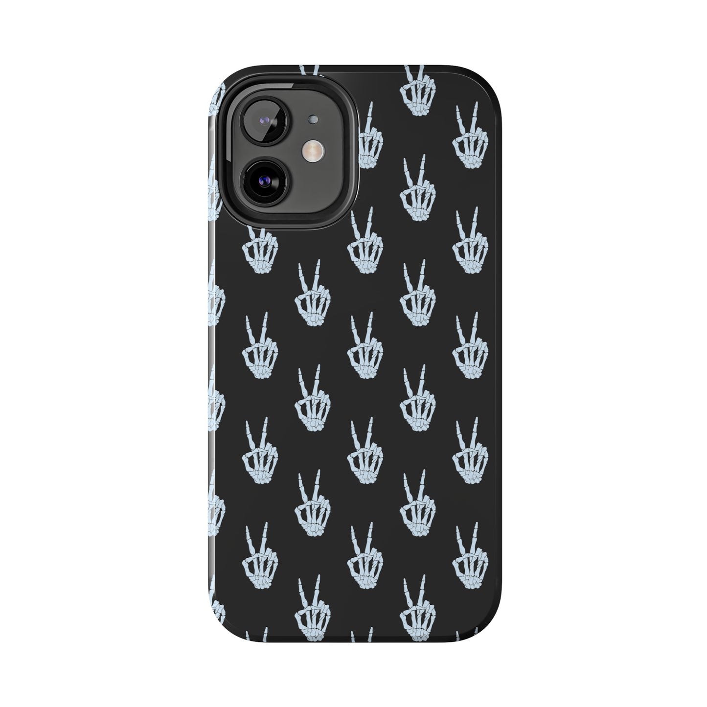 Skeleton Hand Peace Sign Tough Phone Cases