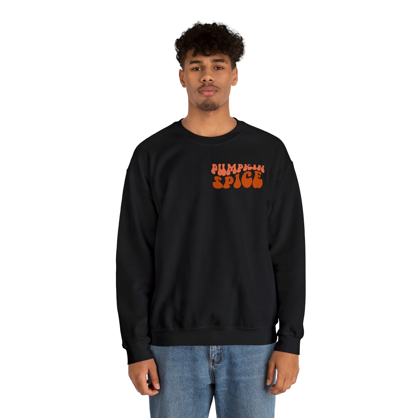 Pumpkin Spice and Chill (Front and Back) Design Heavy Blend™ Crewneck Sweatshirt