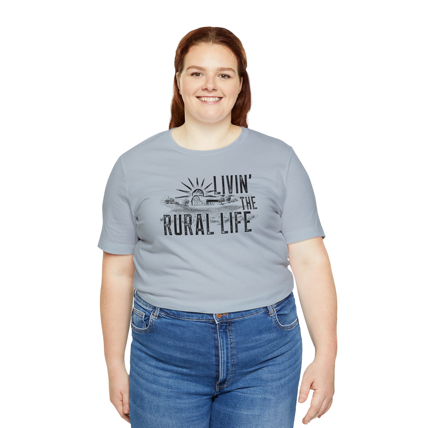 "Livin' the Rural Life" Unisex Jersey Short Sleeve Tee