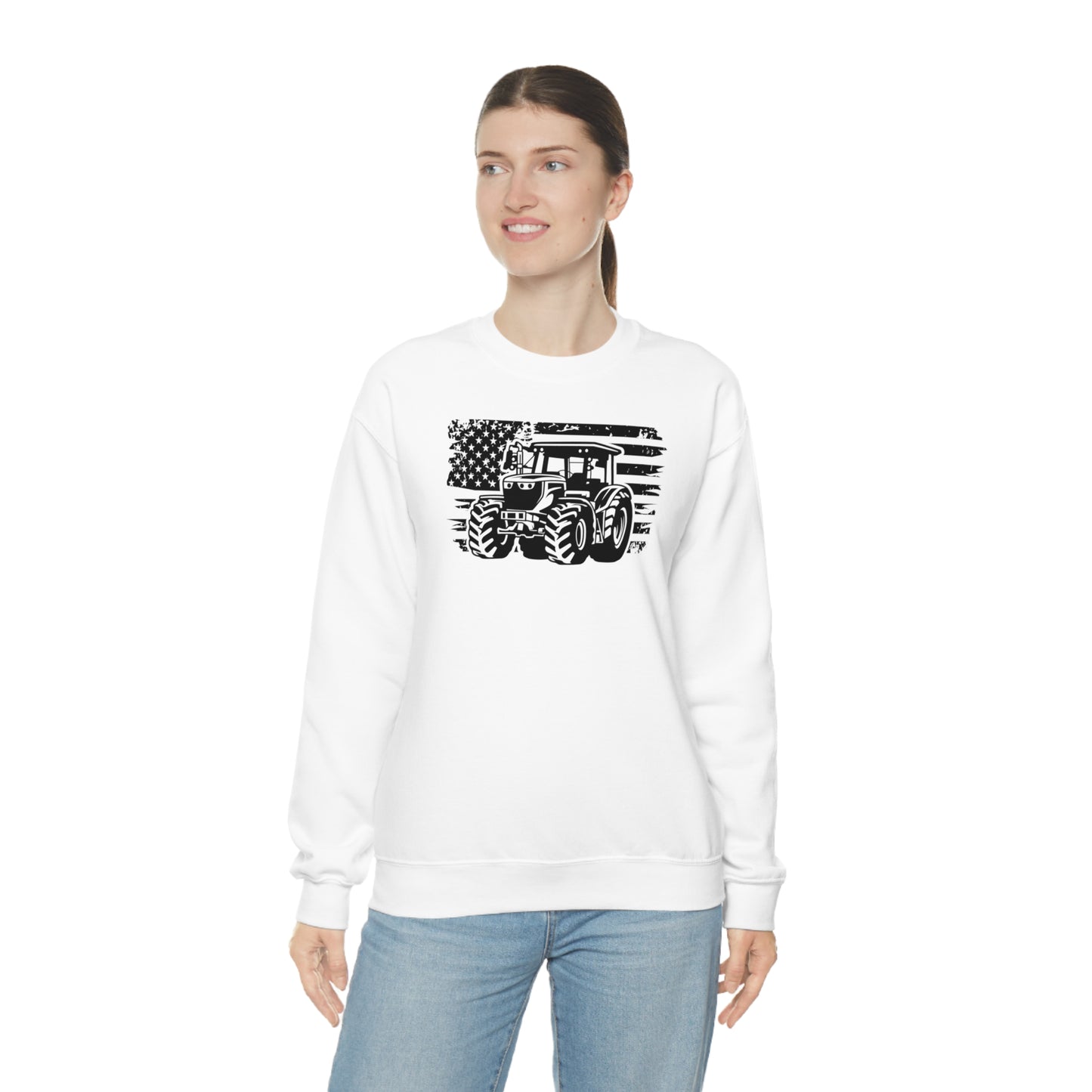 "American Tractor" - Unisex Heavy Blend™ Crewneck Sweatshirt