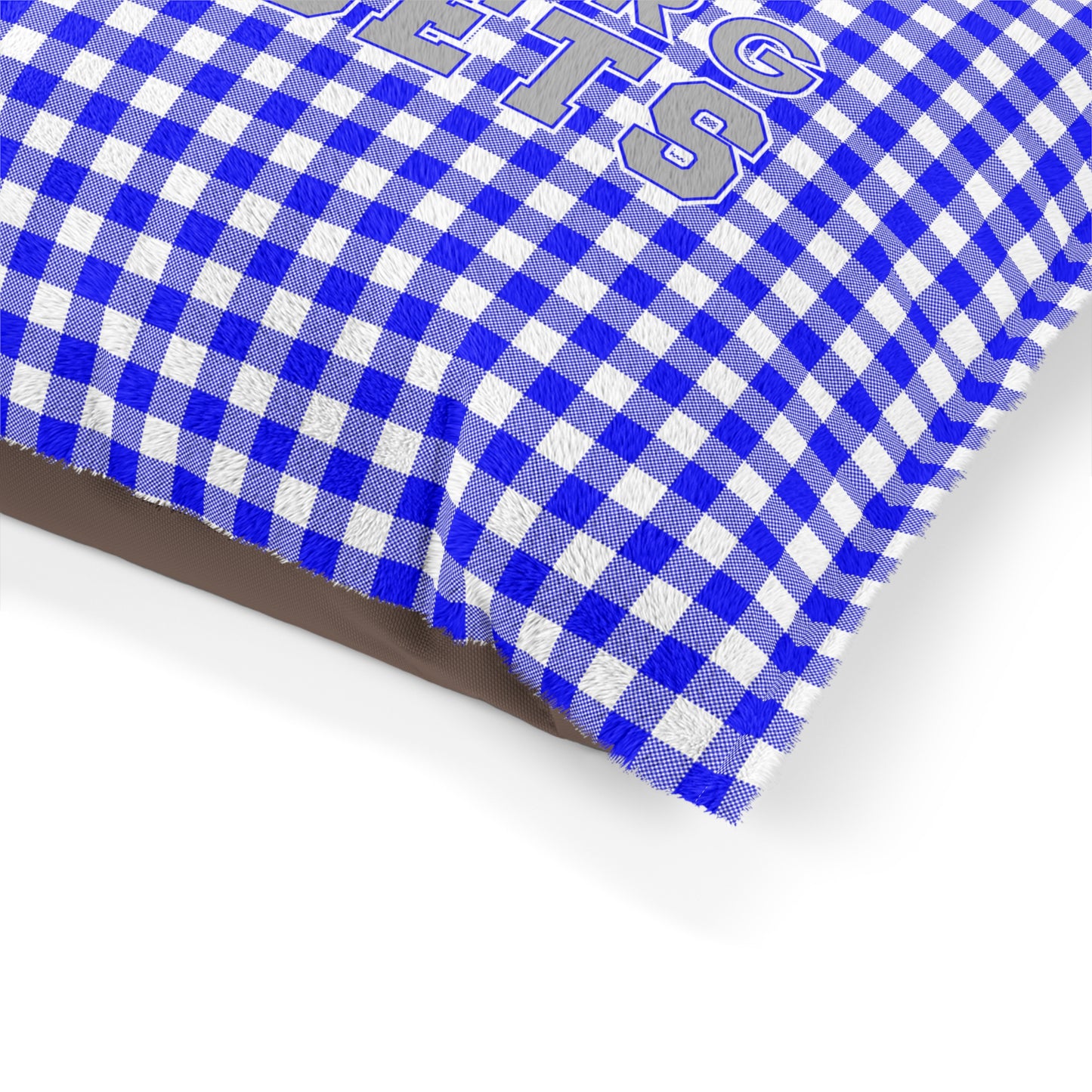 Blue Plaid Freeburg Midgets Pet Bed