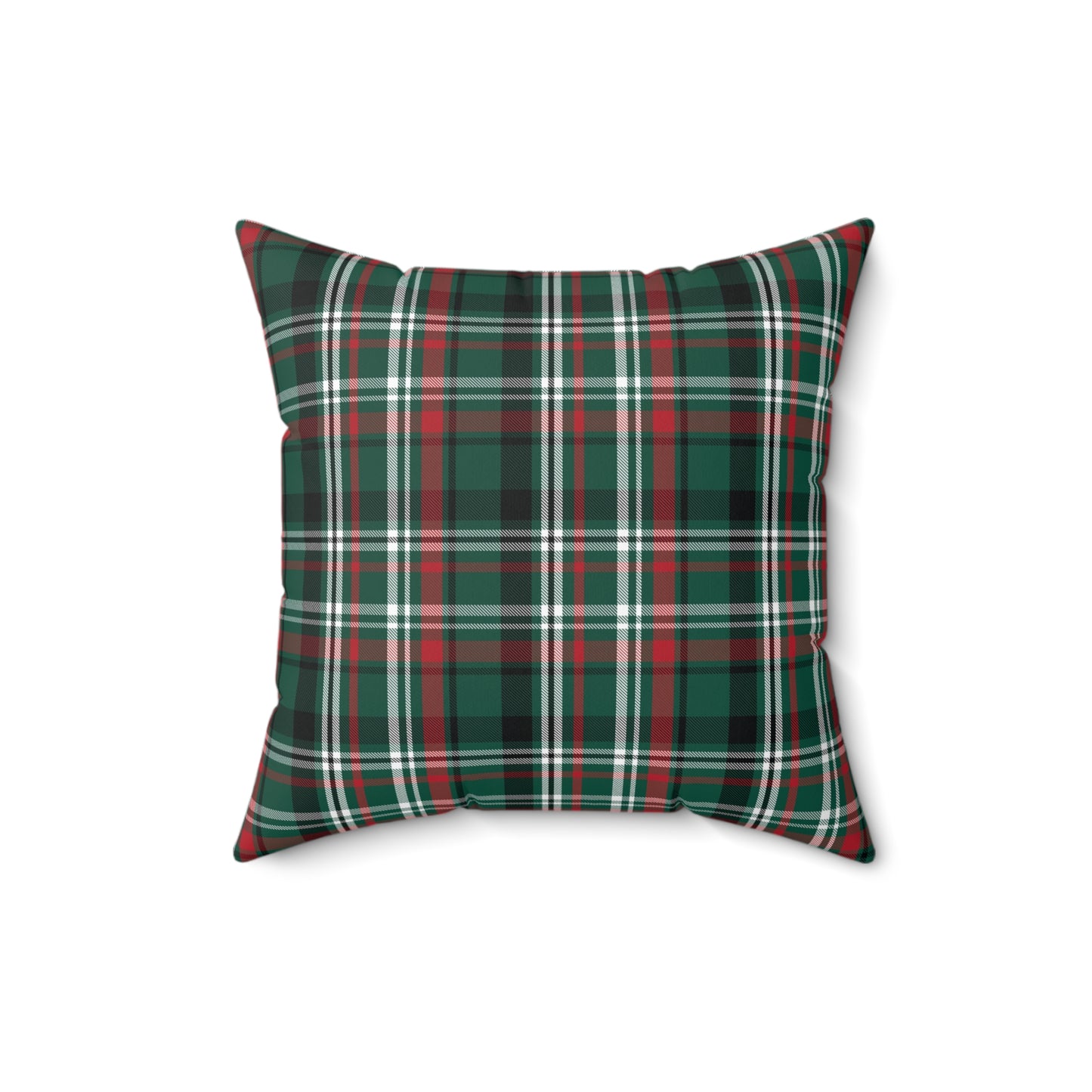 Christmas Plaid/ Holiday Polyester Square Pillow