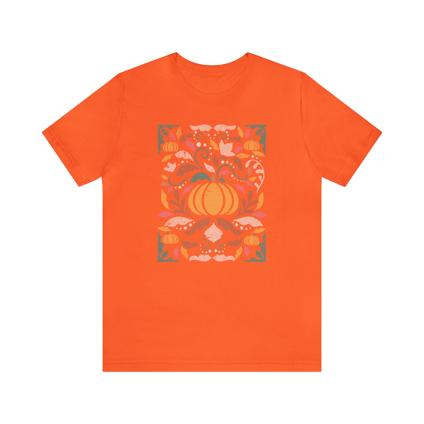 Distressed Boho Fall Floral Mural T-Shirt