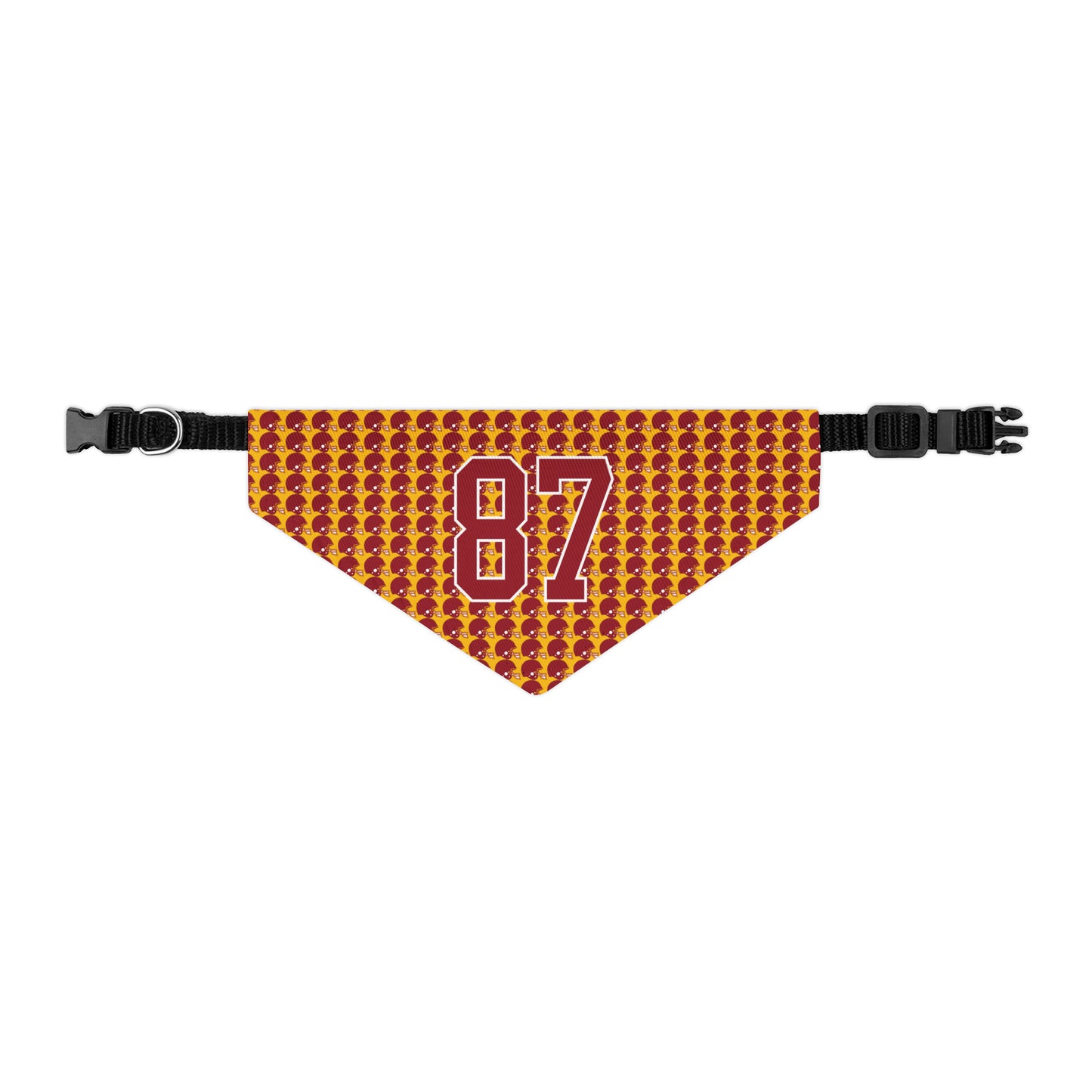 Football Helmet Pattern 87 Swift and Kelce Pet Bandana Collar