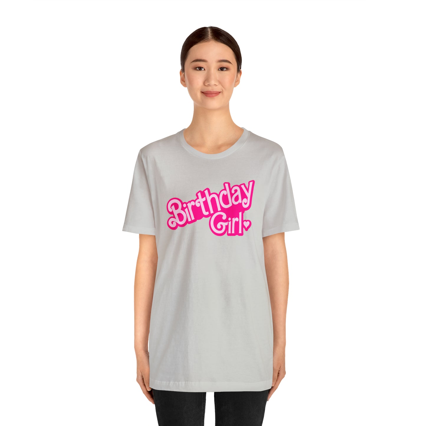 Birthday Girl Hot Pink Barbie Print T-Shirt -