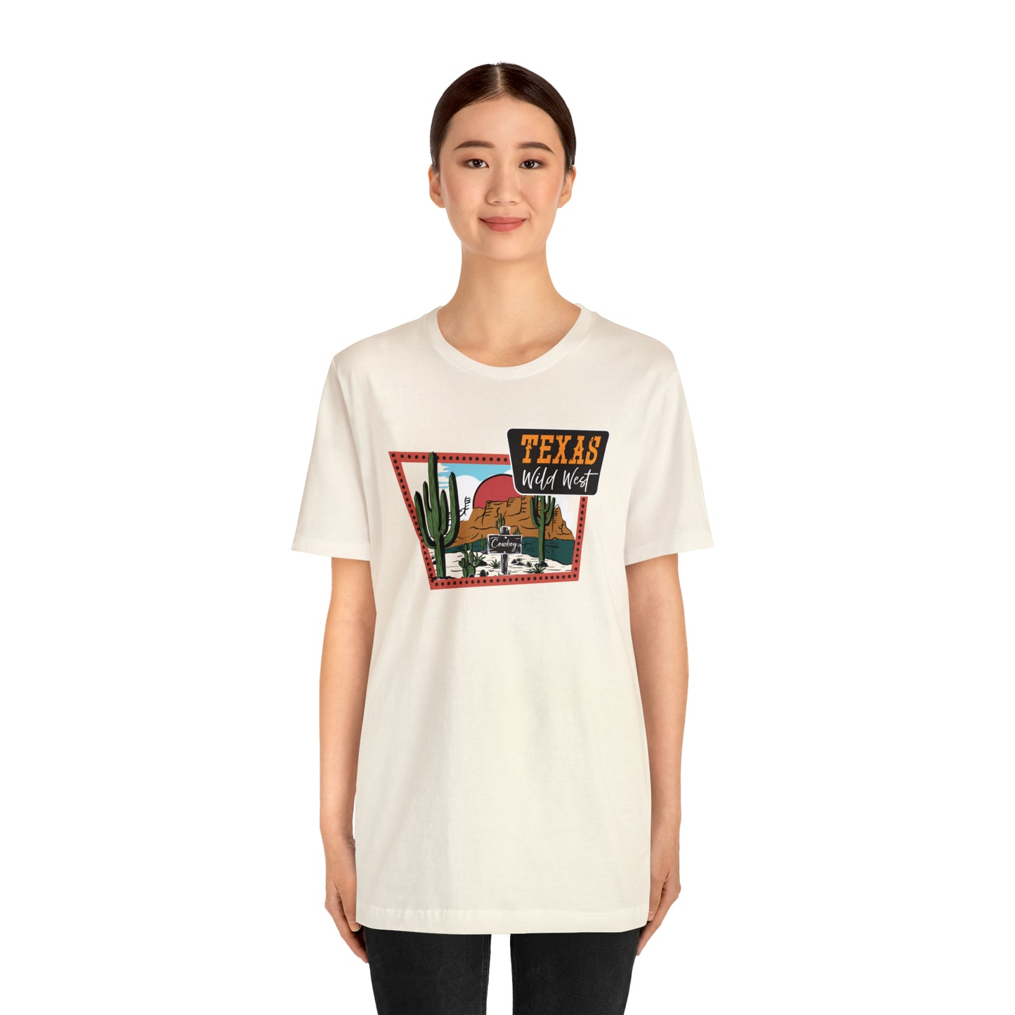 Texas Wild West Unisex Jersey Short Sleeve Tees