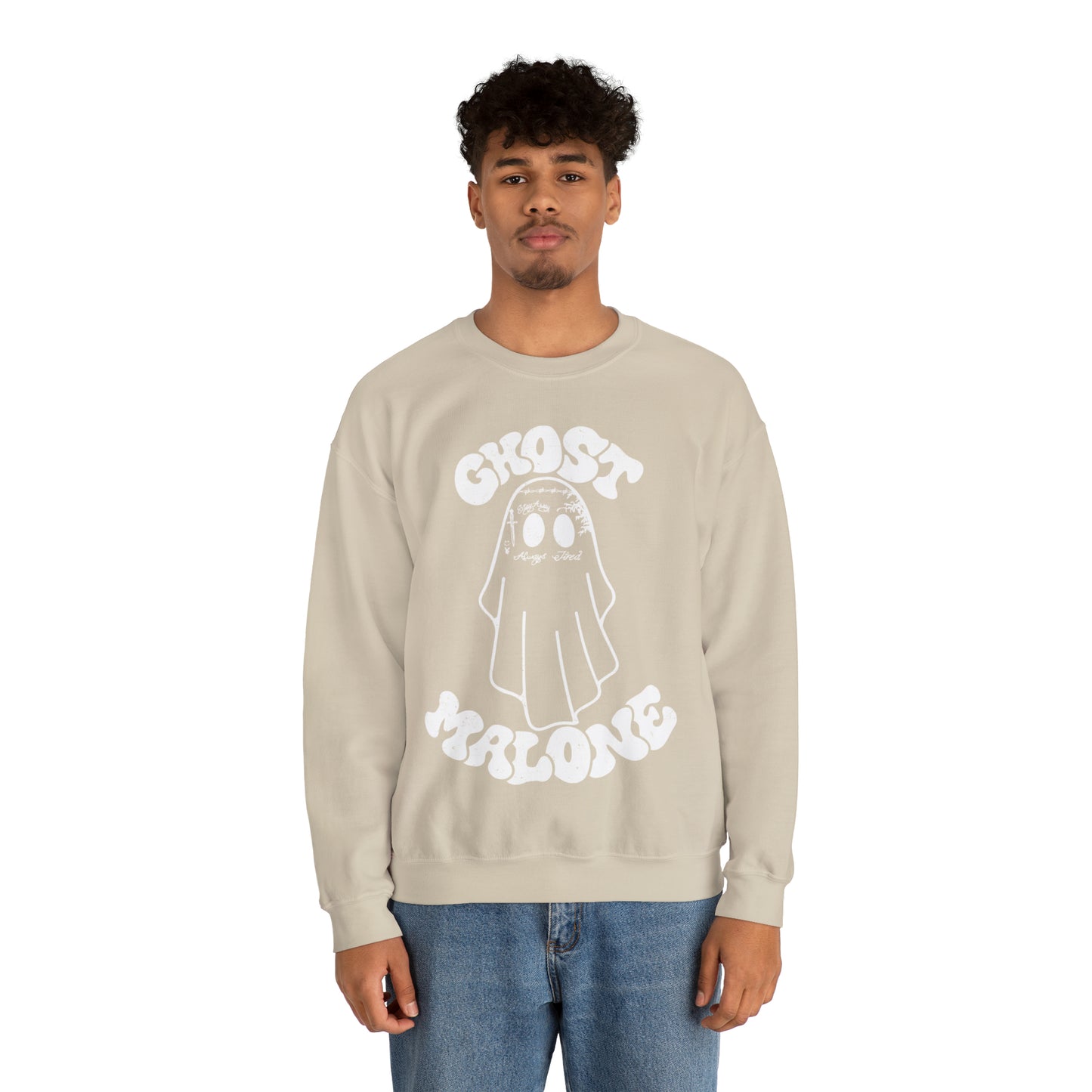 Ghost Malone Halloween Heavy Blend™ Crewneck Sweatshirt