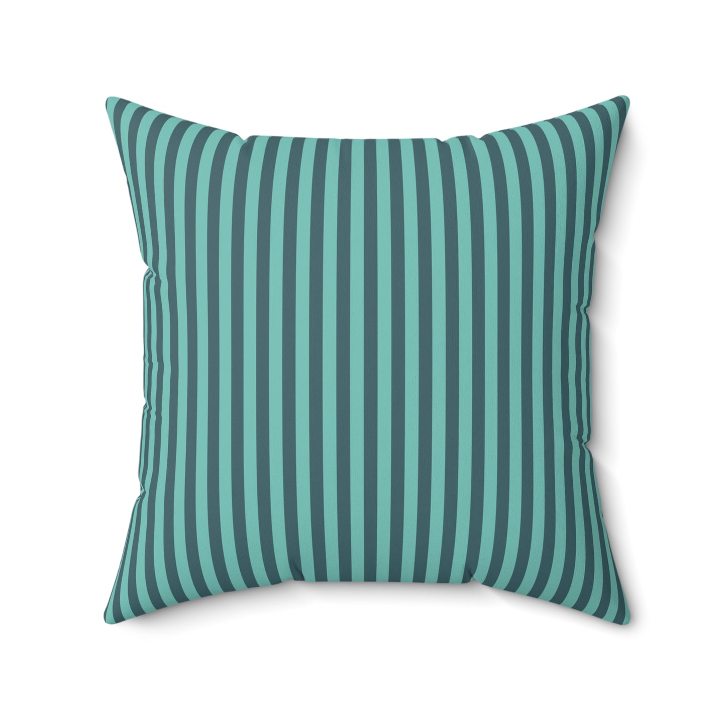 Retro Merry Christmas Winter Stripes Christmas/ Holiday Polyester Square Pillow