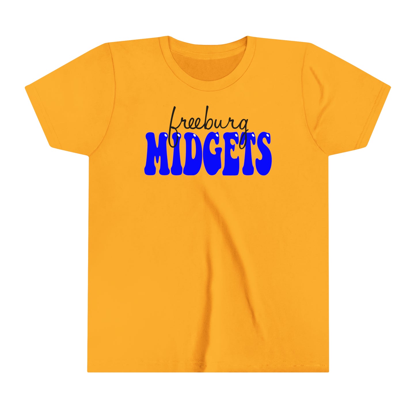 YOUTH Freeburg Midgets Cursive Bubble Logo - Short Sleeve Tee