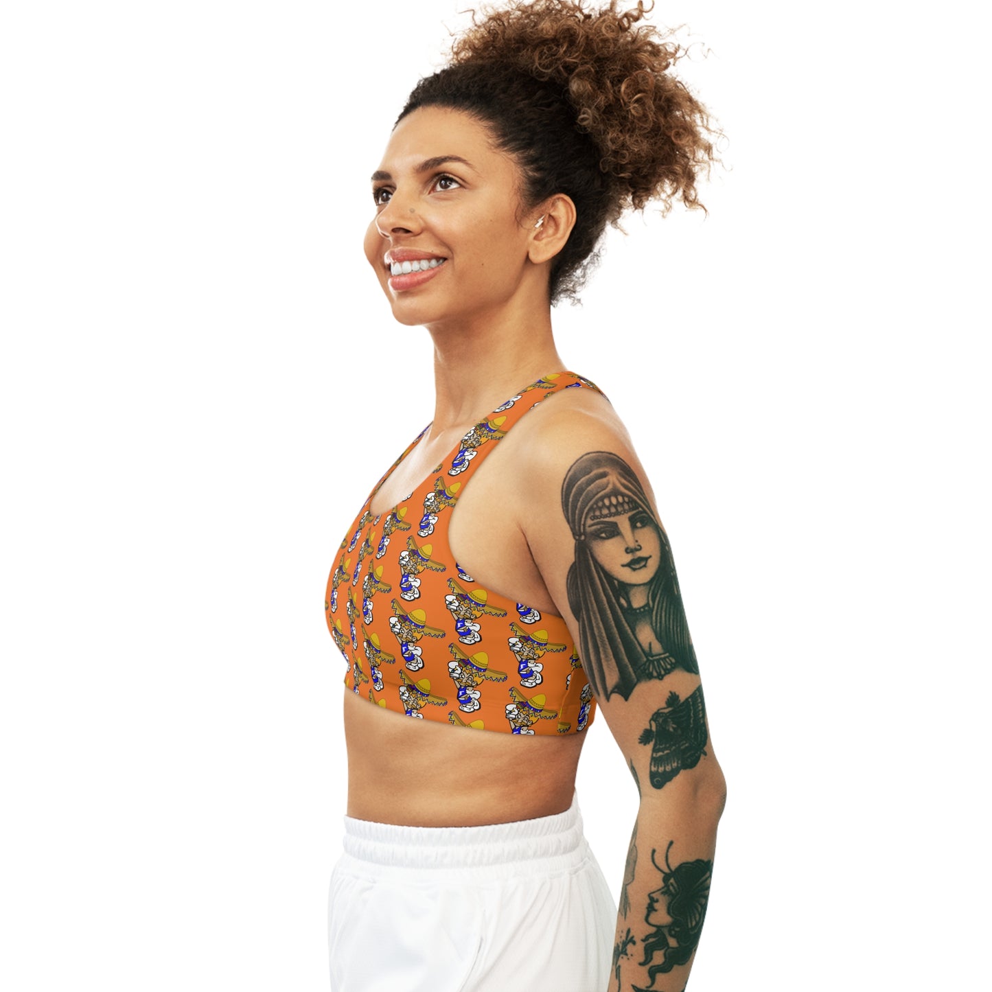 Sombrero Midget Seamless Sports Bra - Orange