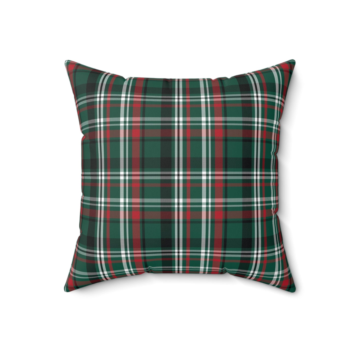 Christmas Plaid/ Holiday Polyester Square Pillow