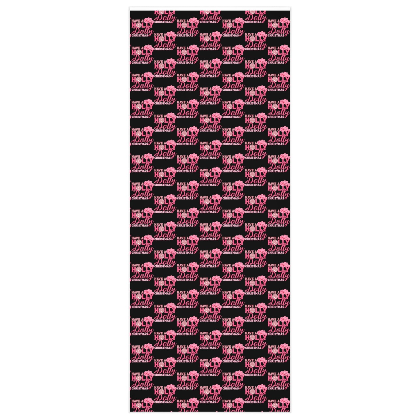 Have a Holly Dolly Christmas Pink Boot Wrapping Paper