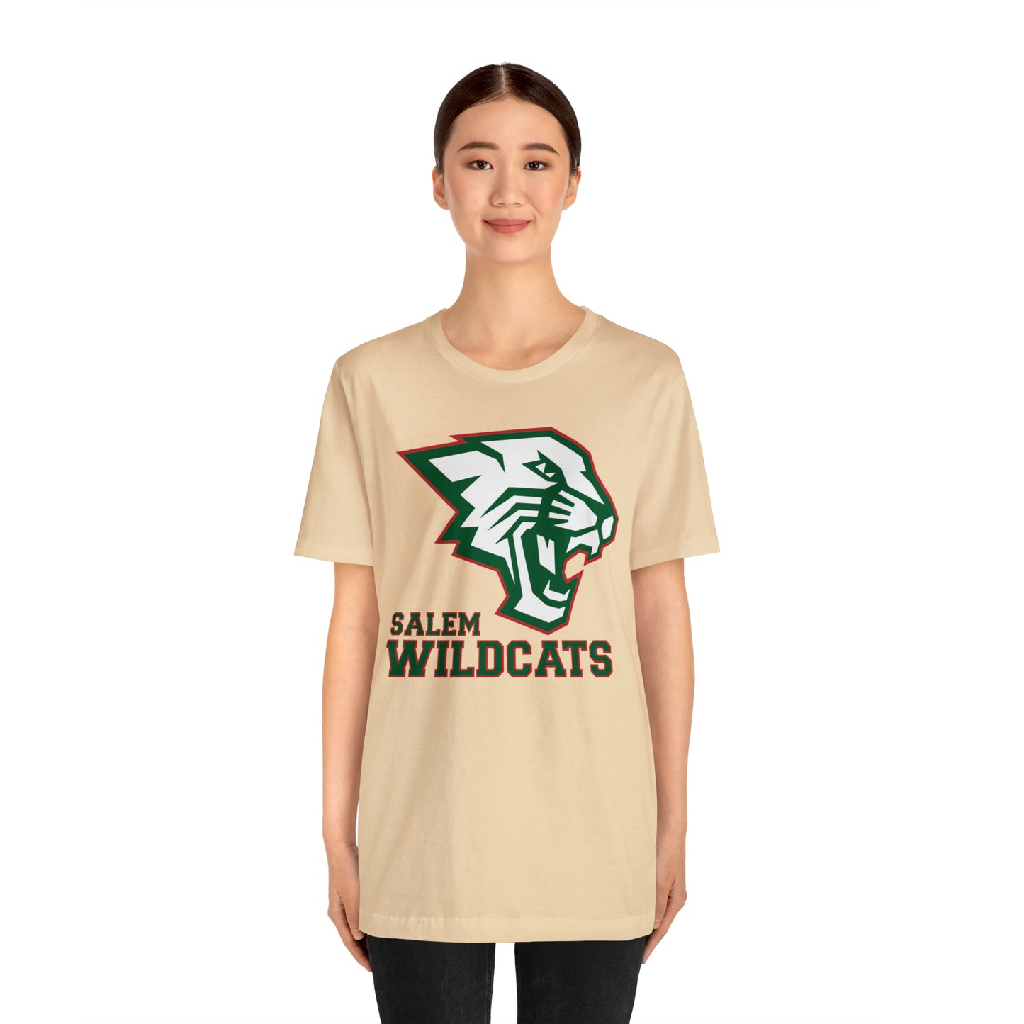 Salem Wildcats Jersey Short Sleeve Tee - Green Print