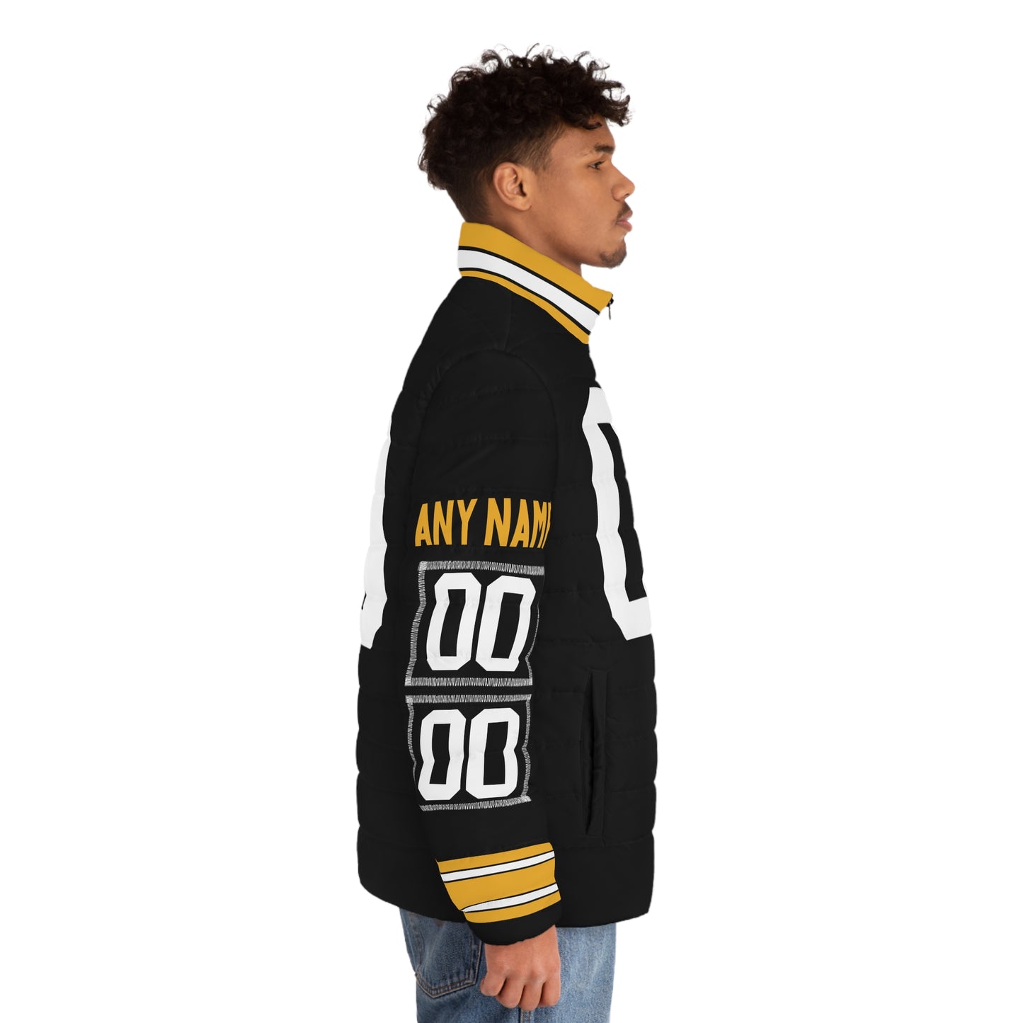 Pittsburgh Any Name & Number Game Day Men's Puffer Coat/ Jacket