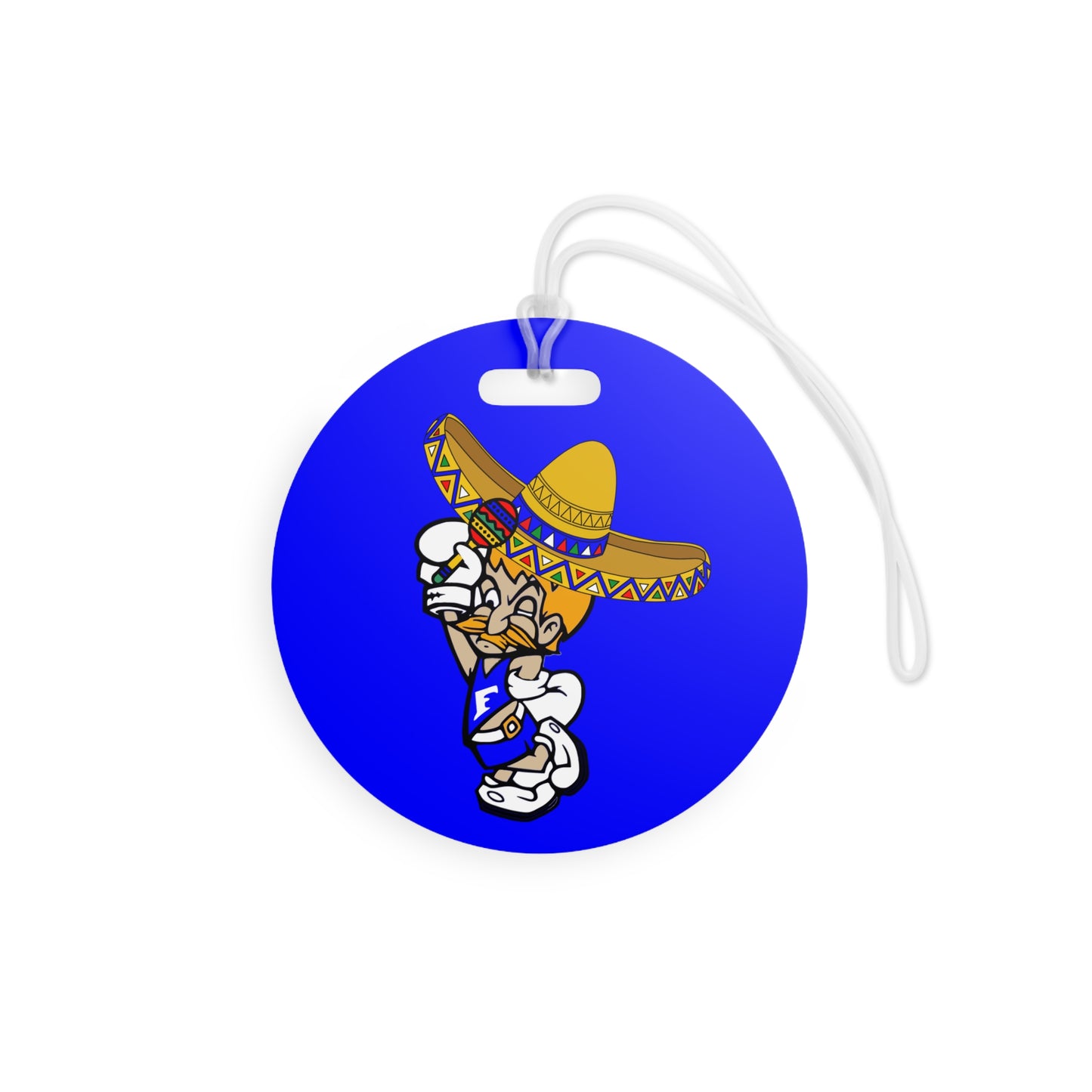 Sombrero Midget Luggage Tags - Blue