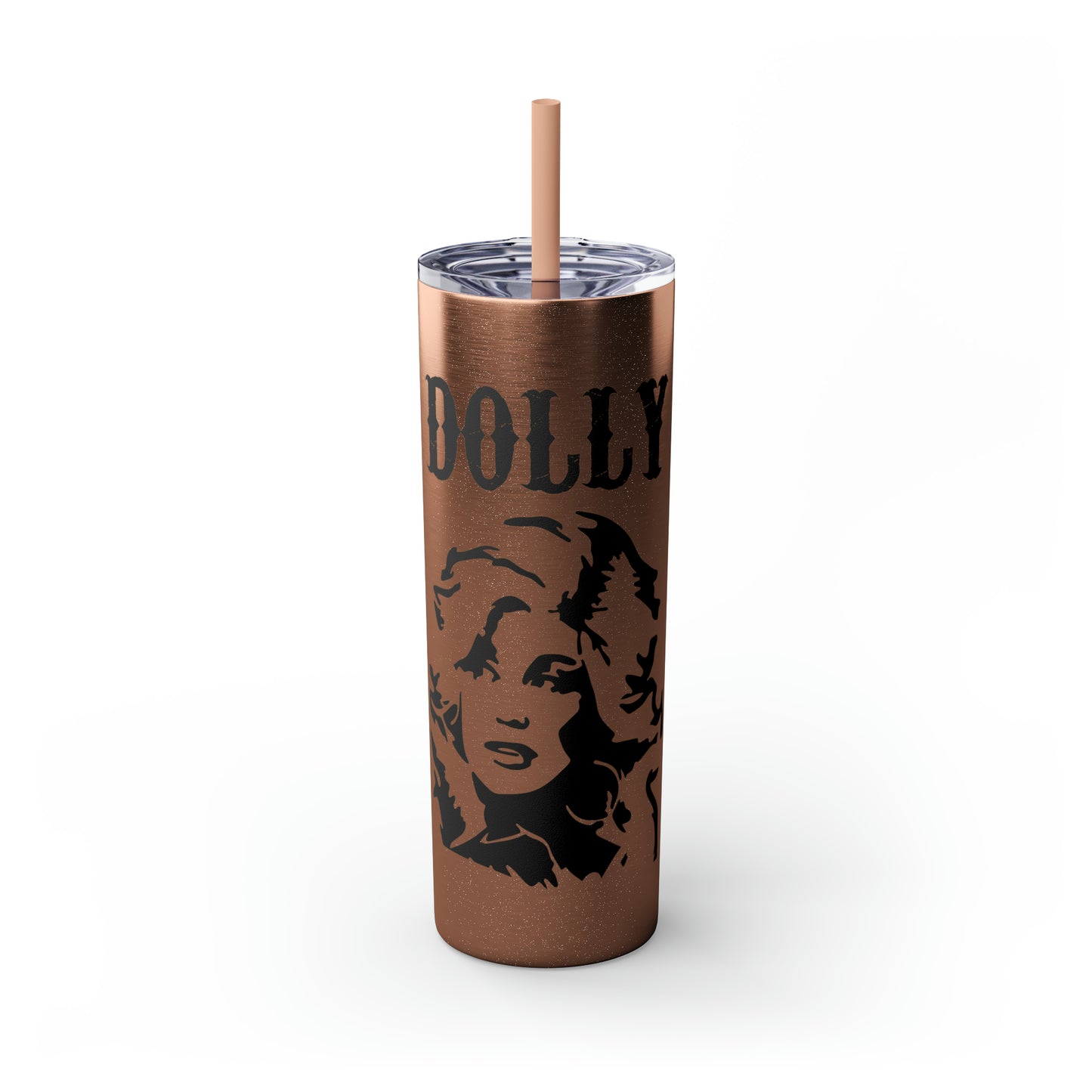 Dolly Portrait Skinny Tumbler with Straw, 20oz