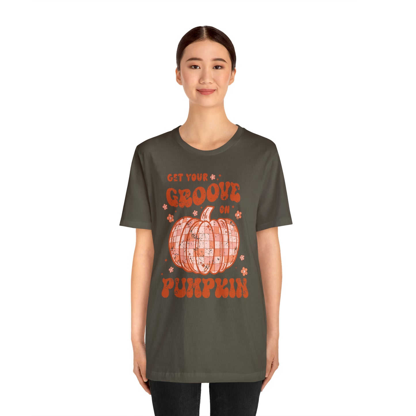 Halloween/ Fall Get Your Groove On Pumpkin  T-Shirt