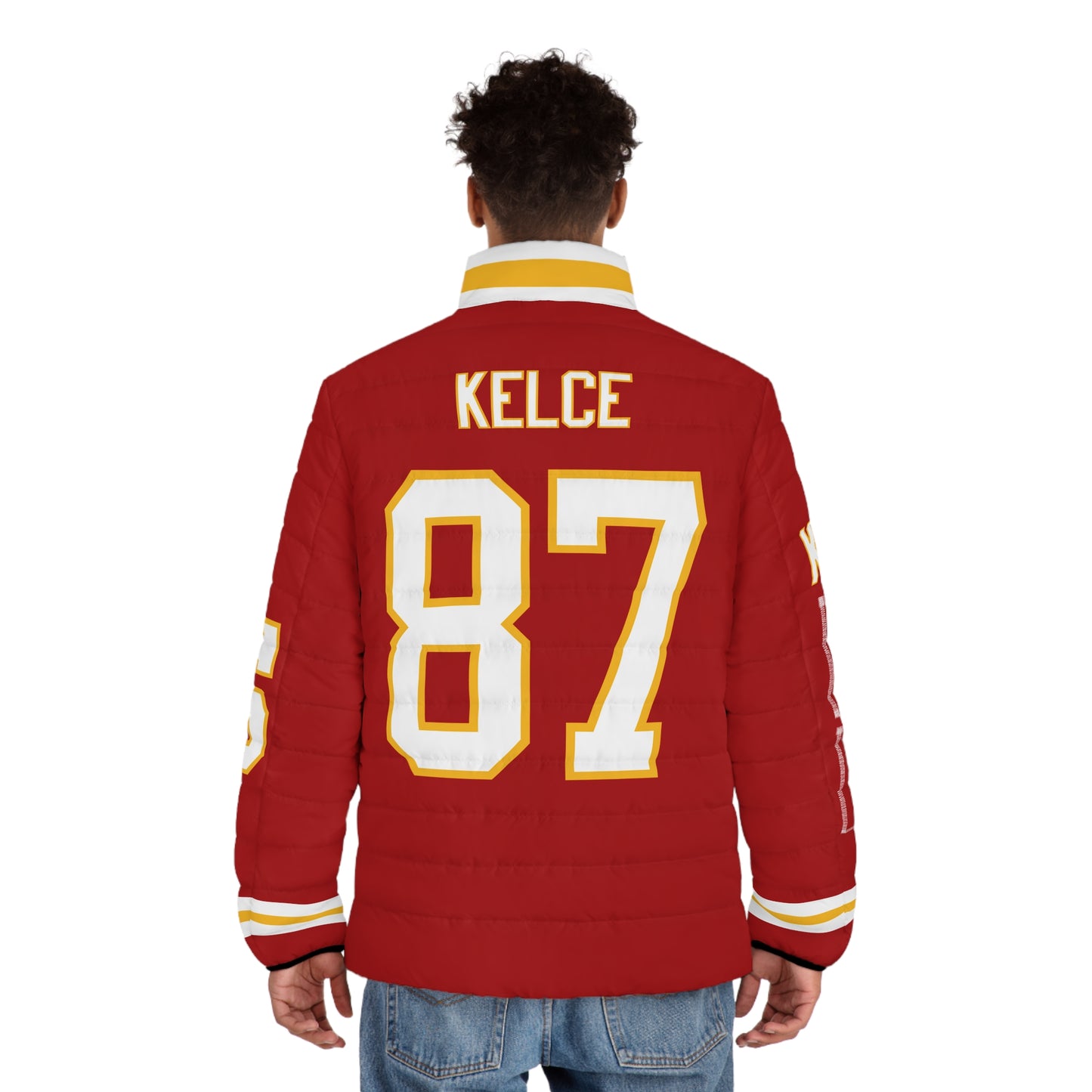 Kelce 87 Game Day Men's Puffer Jacket/ Coat