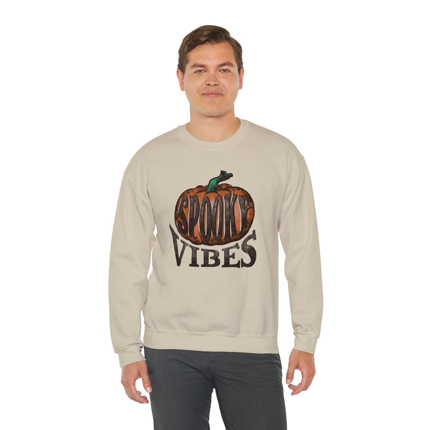 Spooky Vibes Fall Halloween Unisex Heavy Blend™ Crewneck Sweatshirt