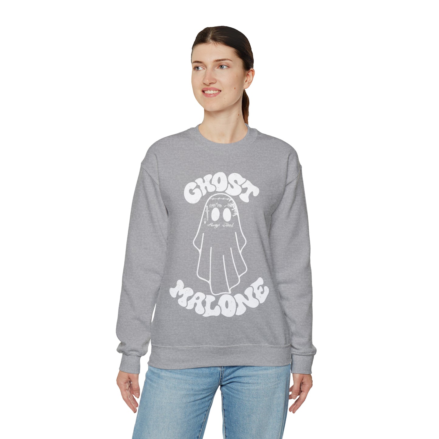 Ghost Malone Halloween Heavy Blend™ Crewneck Sweatshirt