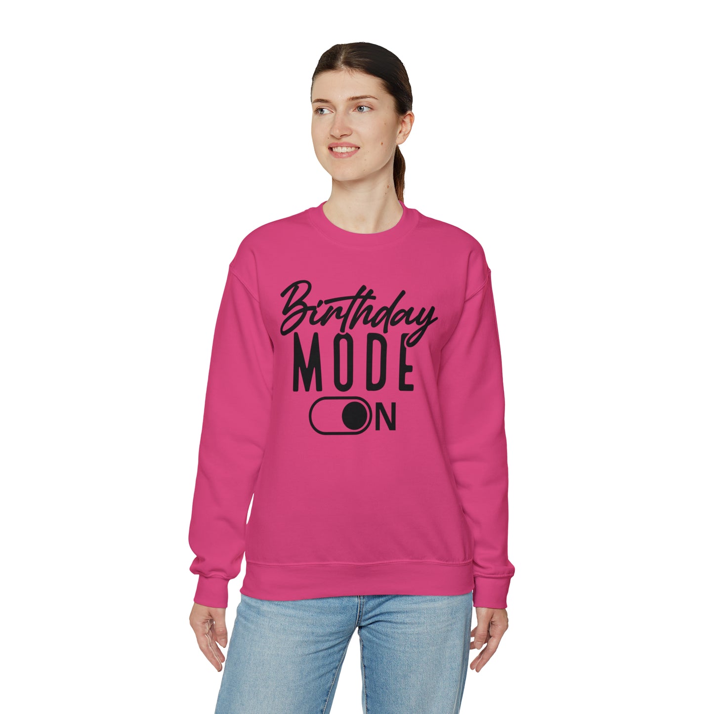 Birthday Mode On Heavy Blend™ Crewneck Sweatshirt