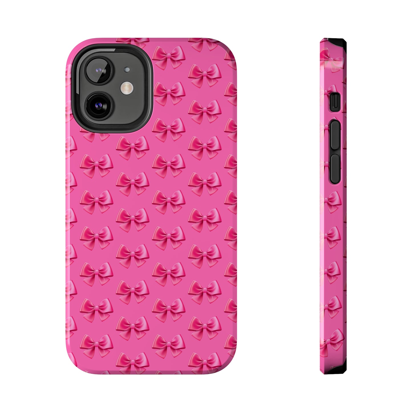 Barbie Pink Bows Themed Tough Phone Cases