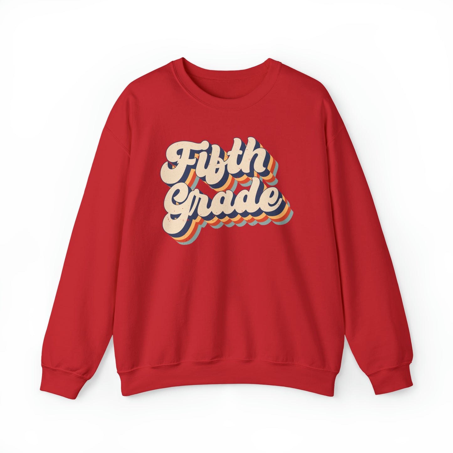 Retro Fifth Grade Unisex Heavy Blend™ Crewneck Sweatshirt