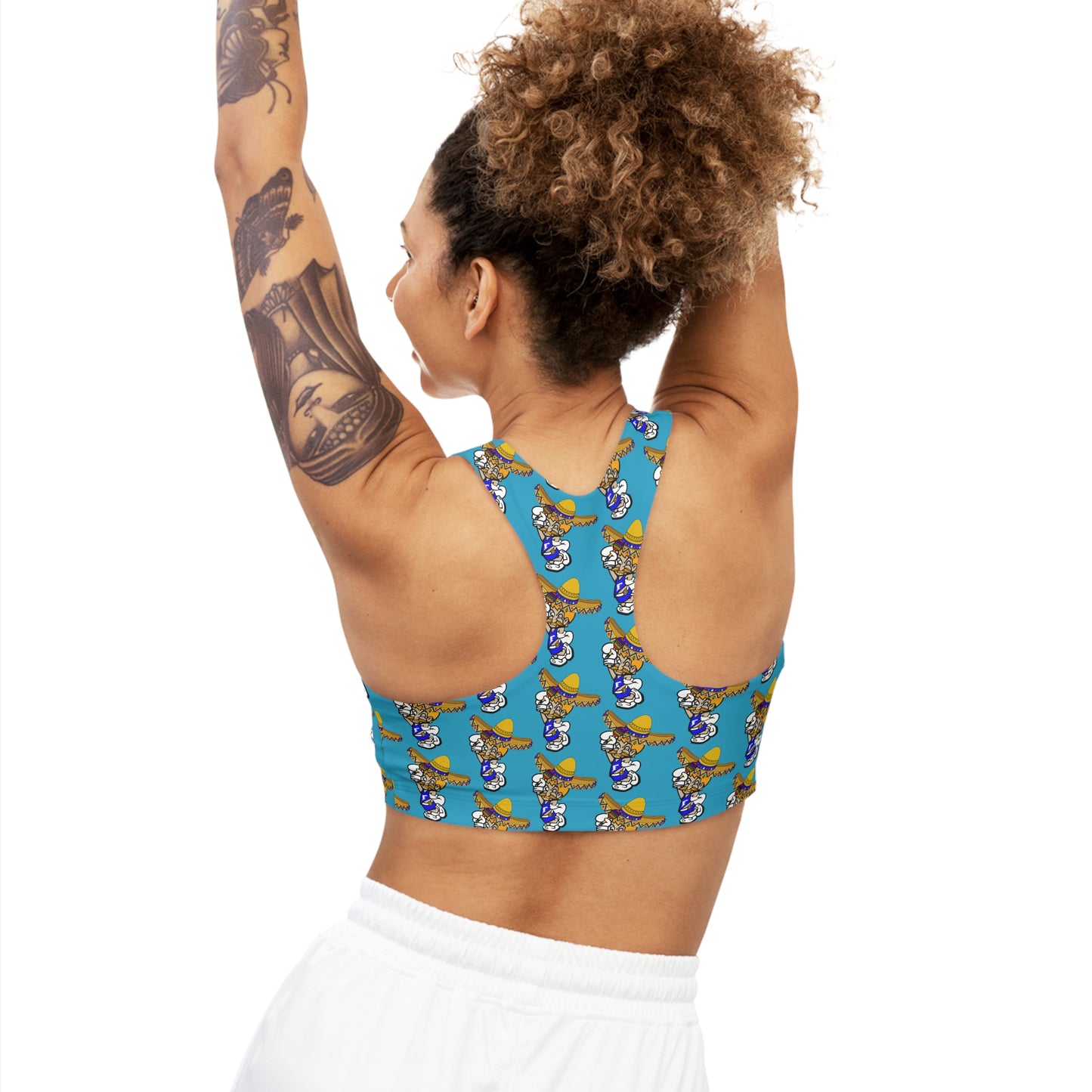 Sombrero Midget Seamless Sports Bra - Turquoise